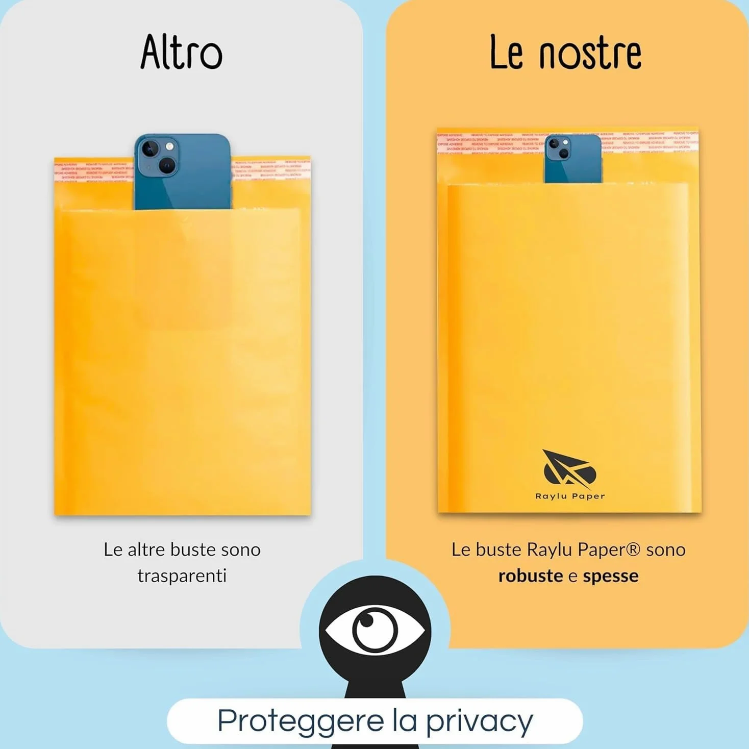 Confezione da 50 Buste Imbottite in Carta Kraft Marrone – Autoadesive, Leggere e Resistenti, Ideali per Documenti e Spedizioni pluriball/A/240x330mm