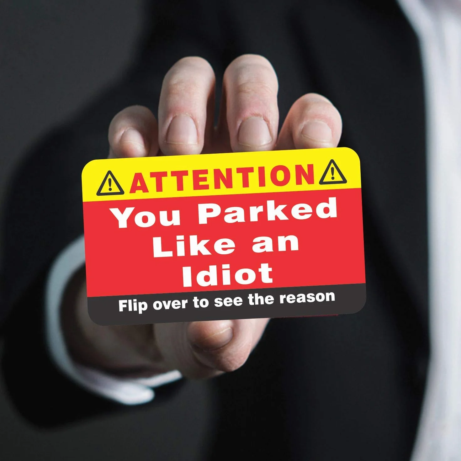 PARTH iMPEX You Parked Like an Idiot Business Cards 100 Pack Bad Parking Cards 3.5x2 Multi Reasons Violation