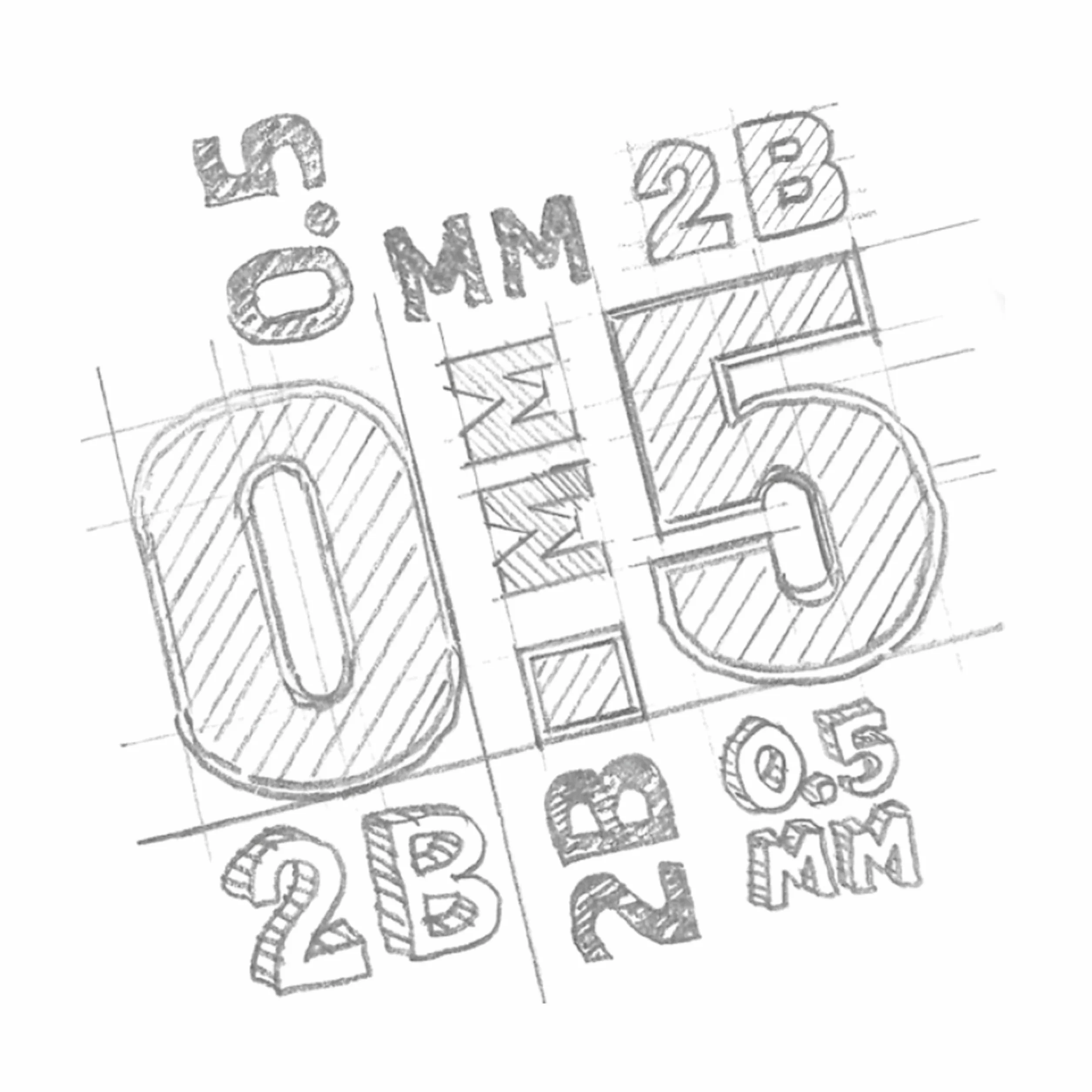 Staedtler 250 05-2B Mina Sottile Micro, 0.5 mm 2B, 12 Pezzi