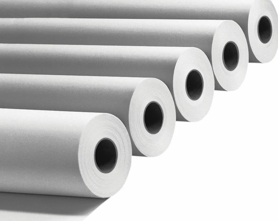 Rotoli Plotter 914mm x 50m 90 gr/mq Carta Bianca A0 Confezione 4 Pz Compatibili HP EPSON STYLUS