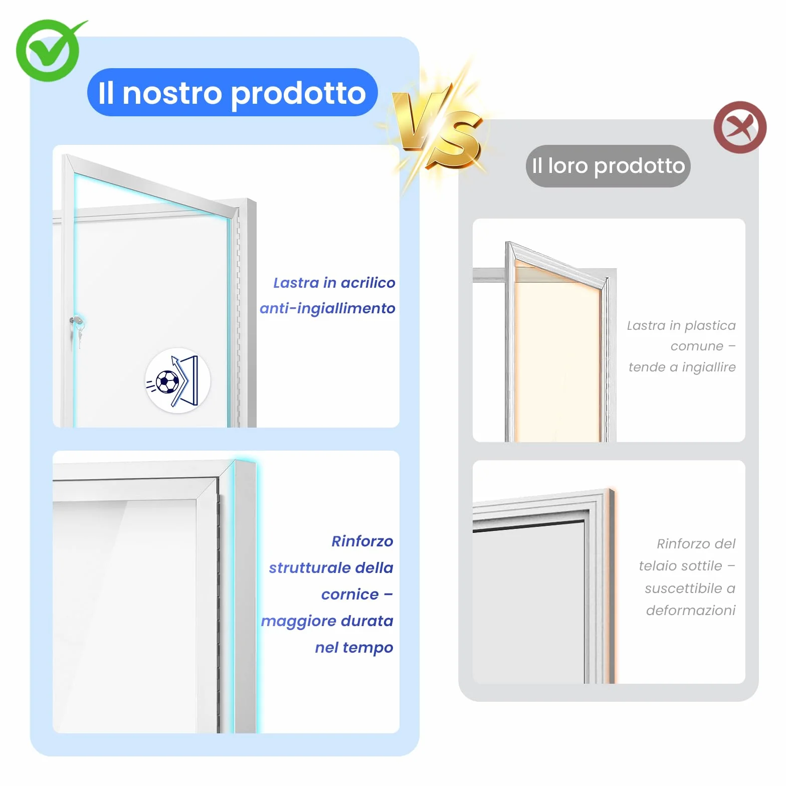 Swansea 8 x A4 Bacheca per esterno con chiave, resistente alle intemperie, magnetica per esterni, con telaio in alluminio 95 x 71cm (A1)