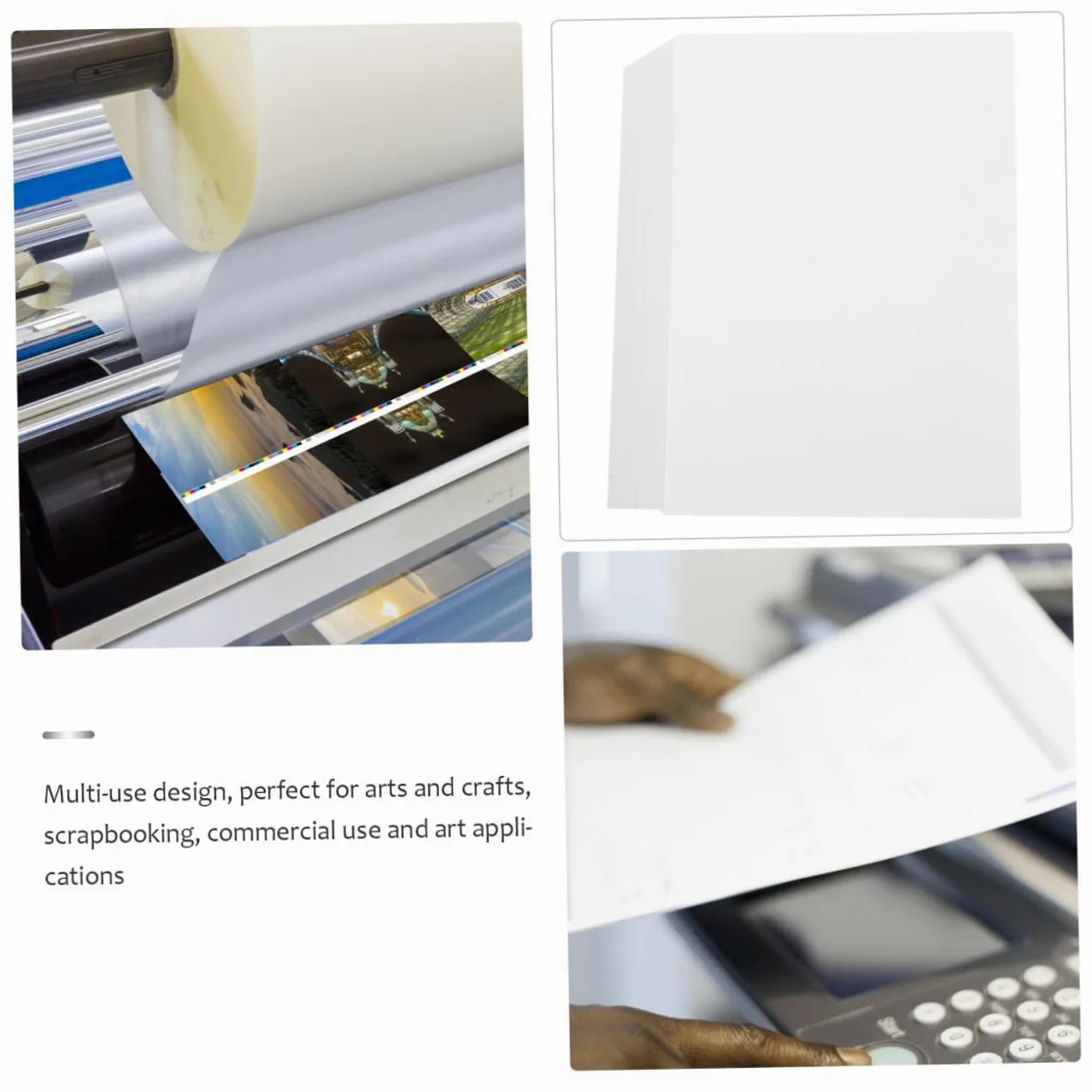 500fogli Carta Per Stampante Spessi Carta Da Stampa Multiuso Per Bricolage e Scrapbooking