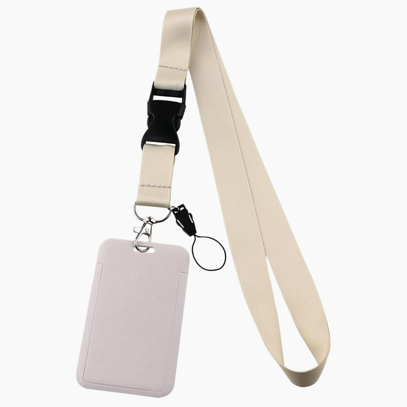 20 porta badge da collo, porta badge per studenti, cordino da appendere, accessori per telefono cellulare (rosa)