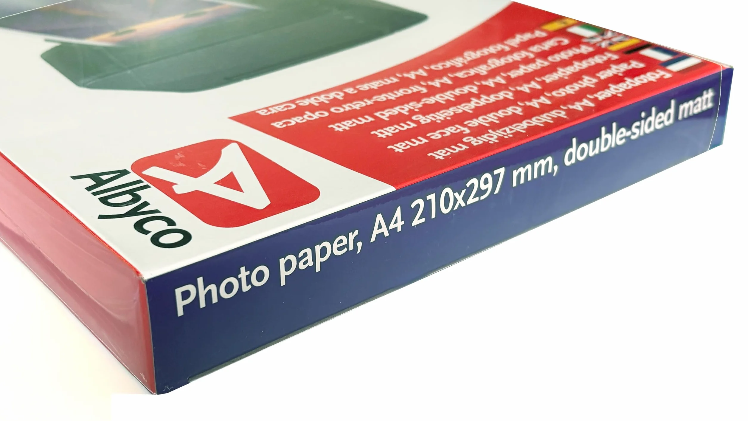 Carta Fotografica Albyco A4 Opaco 230 gr/m² Confezione 100 fogli Stampa fronte-retro