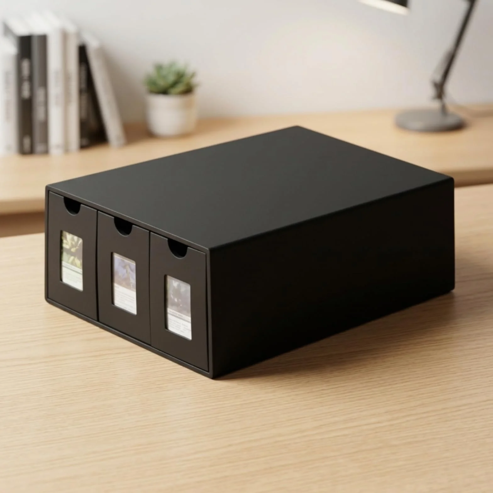 kowaku Scatola Porta Carte Impilabile Modulare Organizzatore Rigido Custodia per Libreria
