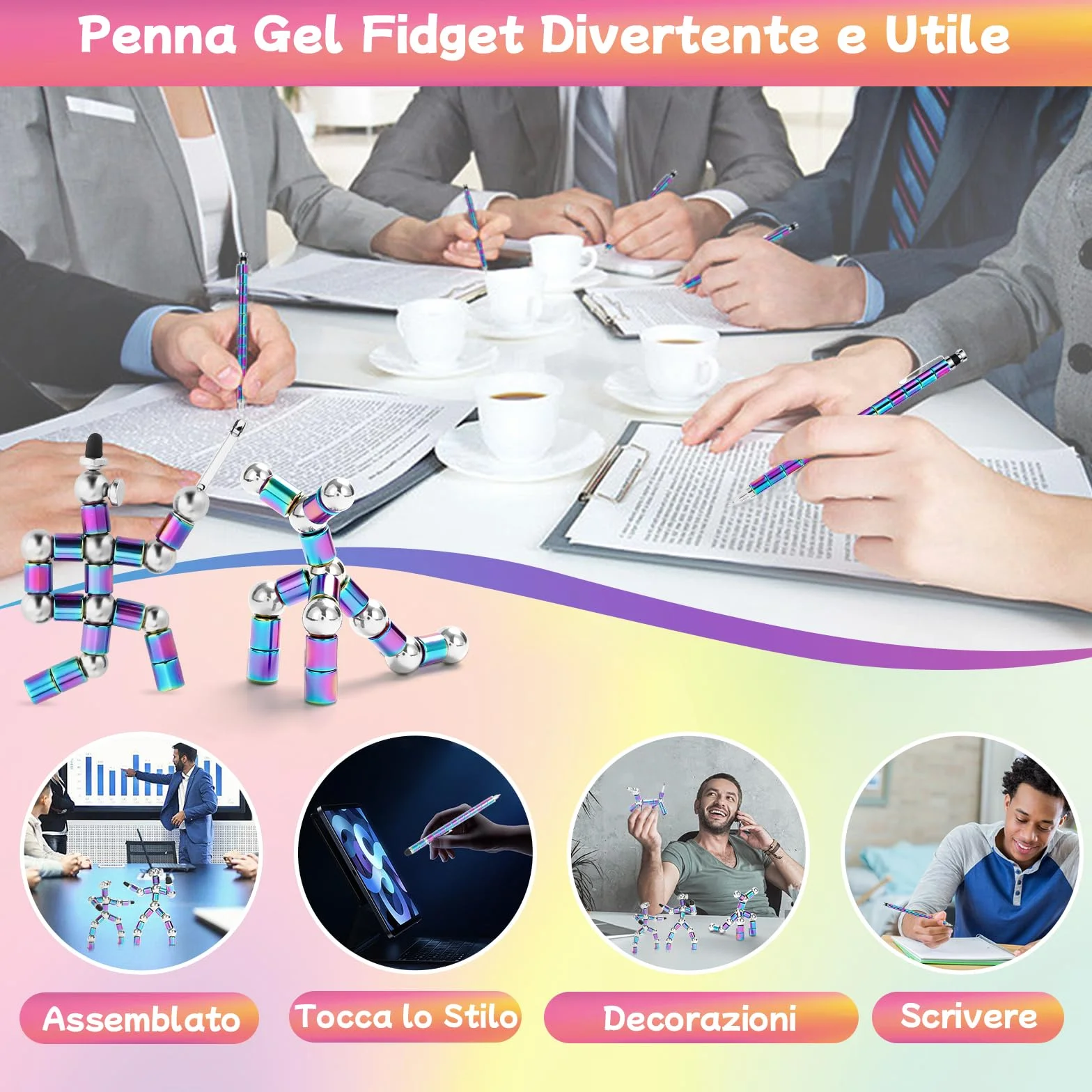 Penna Antistress Regali per Ragazza Adolescente Idee Regalo Creativo Compleanno San Valentino
