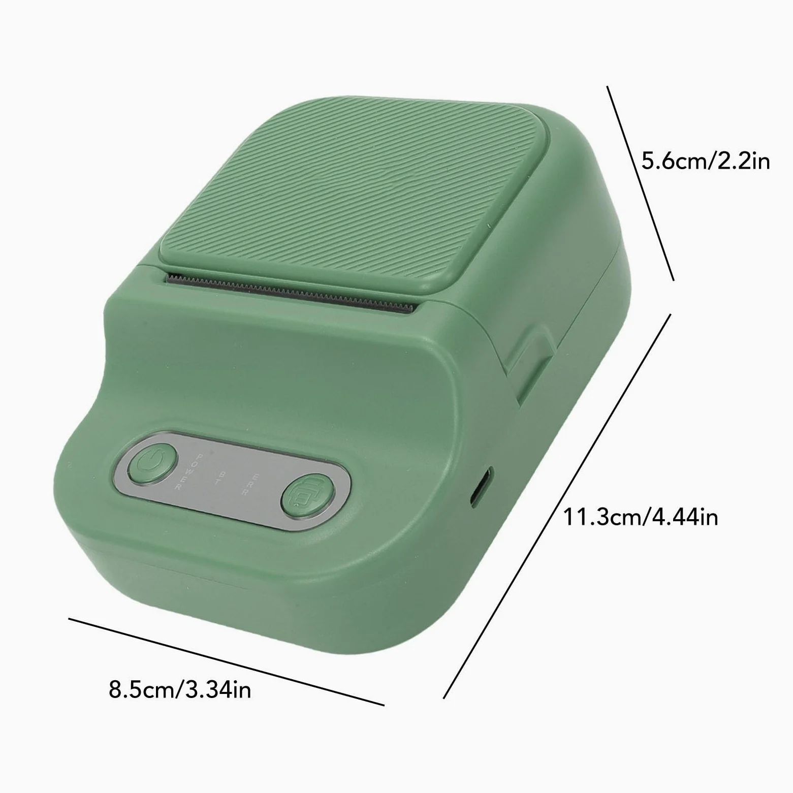 Sxhlseller Mini Stampante per Etichette, Etichettatrice 203 DPI, Stampante Termica Portatile con App Versatile per Piccole Imprese, Casa, Logo, Ufficio, Scuola (GREEN)