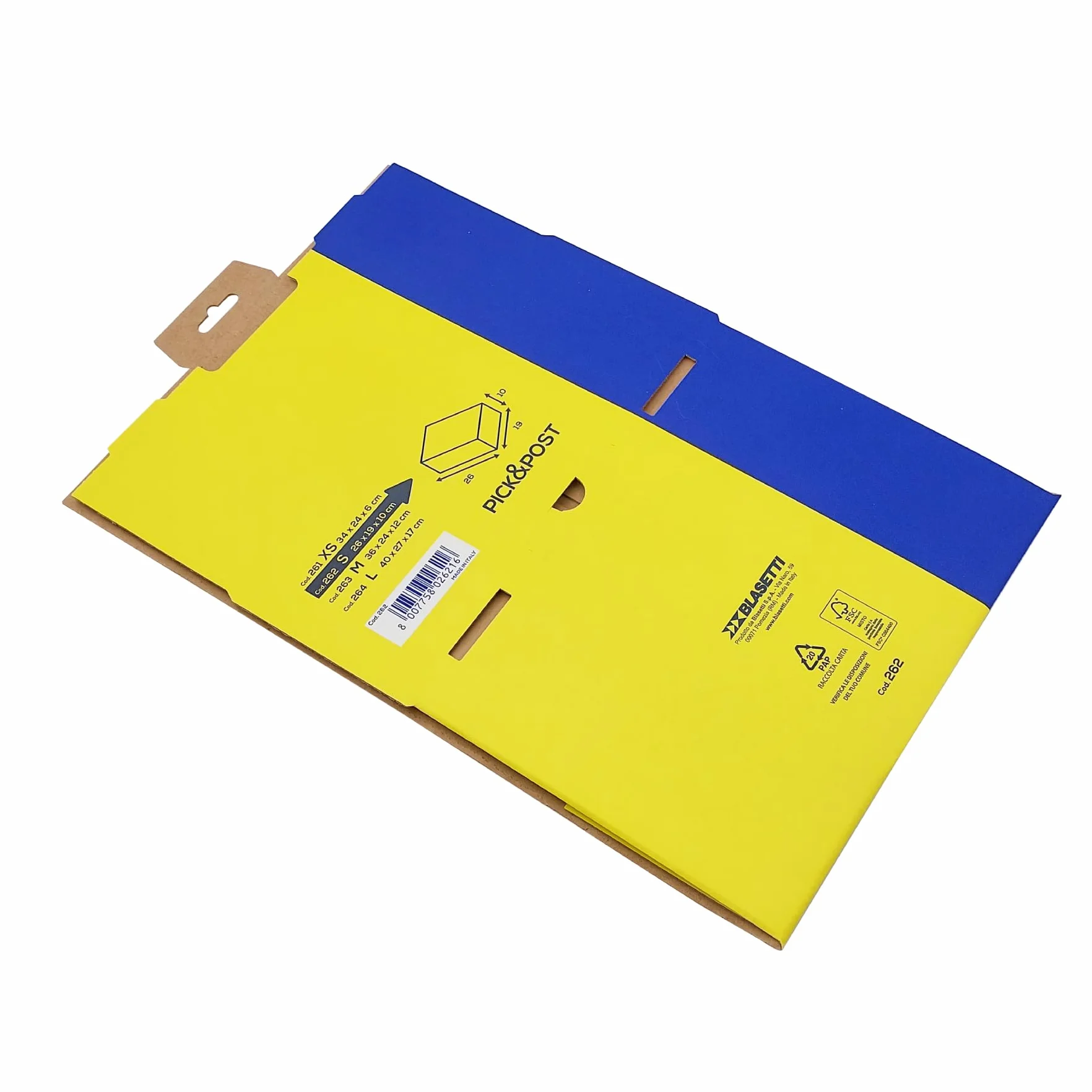 BLASETTI - Scatole per Spedizioni Automontanti PICK & POST S - Confezione 30 Pezzi da 32x24x6 cm. Ideali per Spedire e Proteggere Oggetti