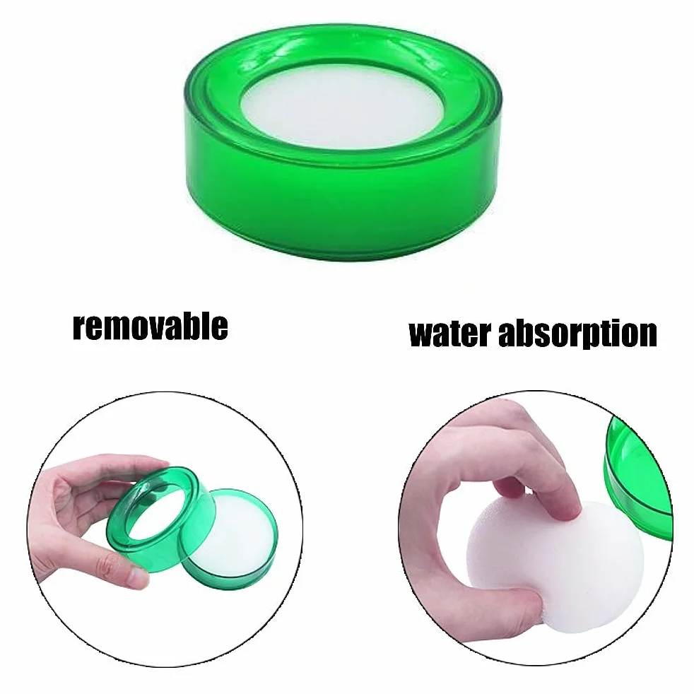 Plastica Spugna Dito Bagnato Denaro Cassiere Finger Sponge Damper 5 Pz Umidificatore A Dita Tamponi Spugna