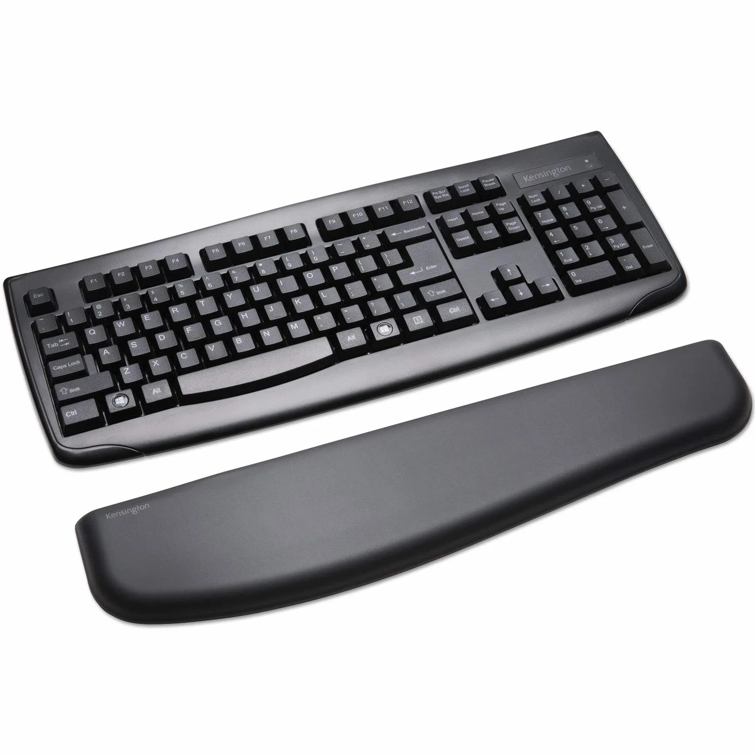 Kensington Poggiapolsi ErgoSoft per Tastiere Standard, 10-20 mm, Design Professionale, Nero