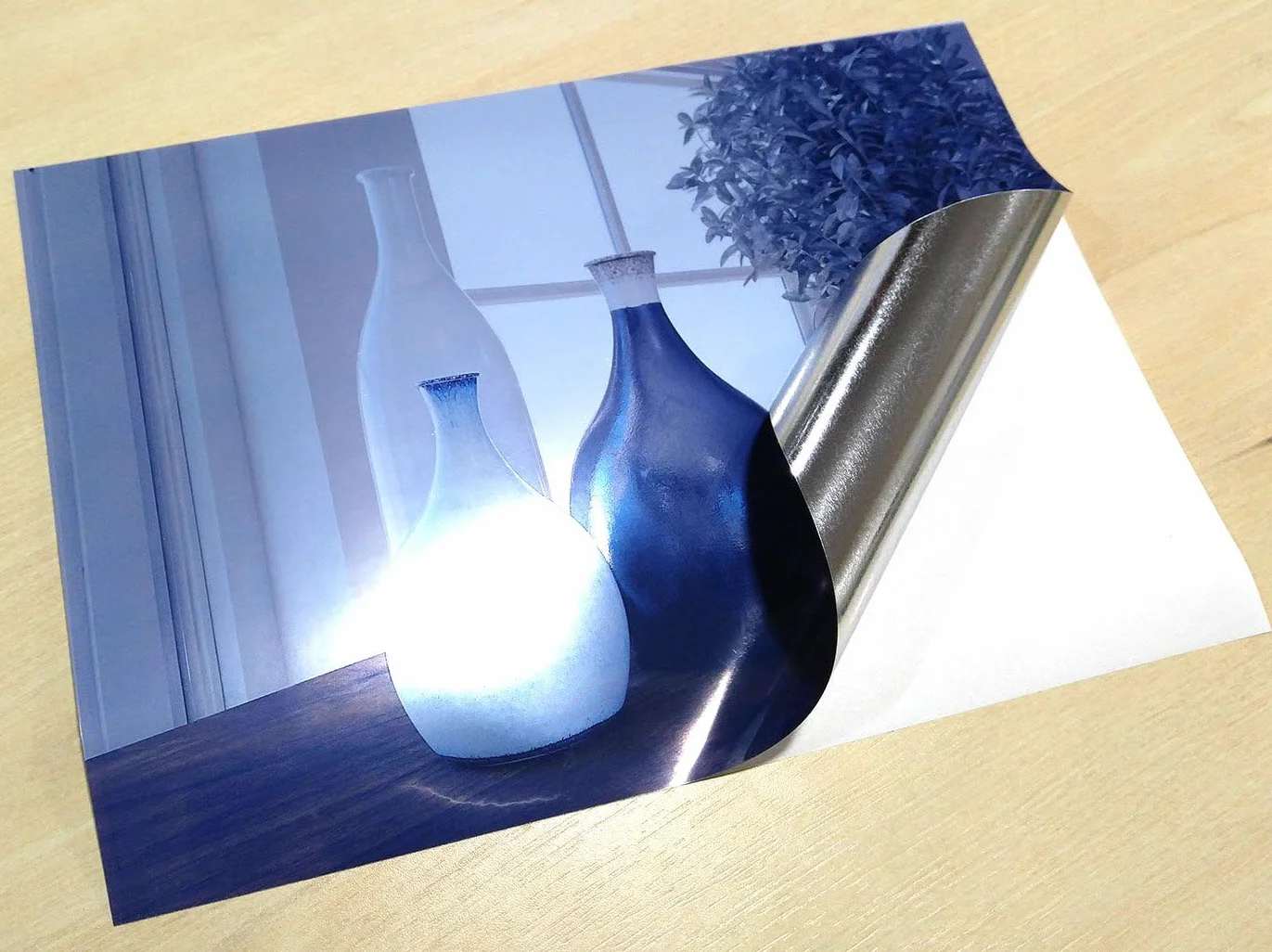 Evergreen Goods Ltd 10 fogli A4 impermeabile lucido metallico perla argento Vinyl Sticker Sheets stampabile Inkjet laser