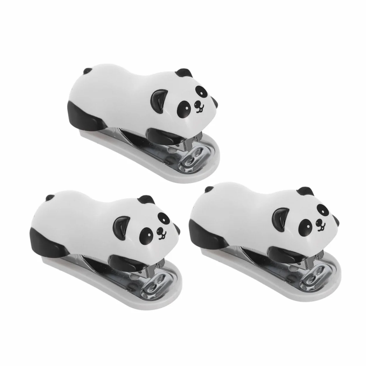 15 Pezzi Mini Cucitrice da Tavolo Forma Panda Spillatrice Portatile Piccola per Ufficio Scuola e Casa Design Carino e Funzionale per Scrivania