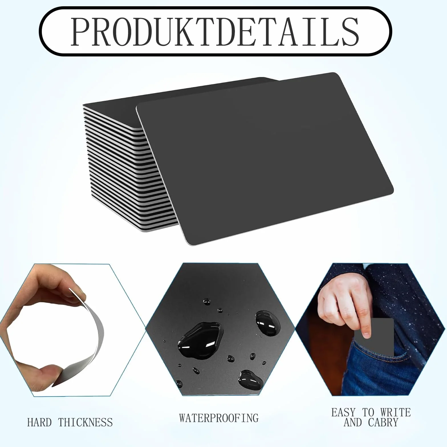 NTAG215 tag NFC riscrivibili 504 byte 24 pezzi nero