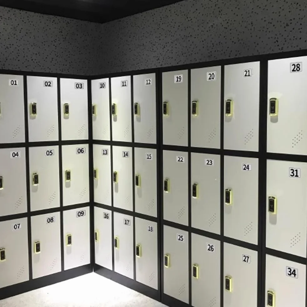 Armadietti per dipendenti in metallo con chiavi, armadietto multi-ante per ufficio, palestra e scuola domestica, soluzione di archiviazione mobile per aziende e riunioni, durevole e sicuro