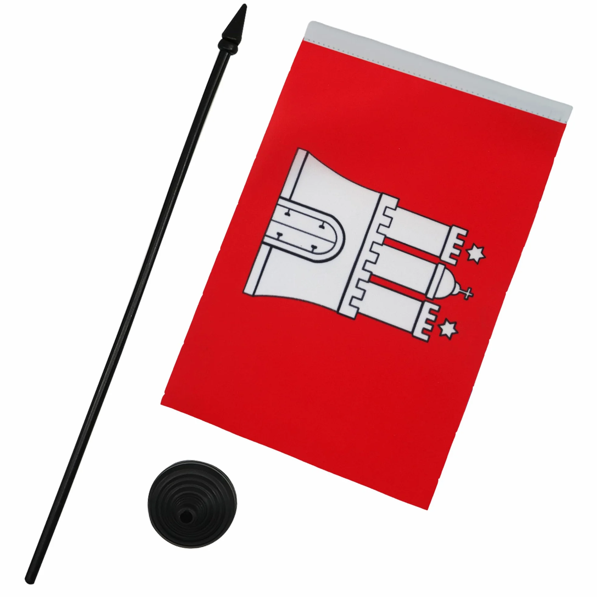AZ FLAG Bandiera Da Tavolo Amburgo 21x14 cm - Piccola Bandierina Land Di Hamburg - Germania