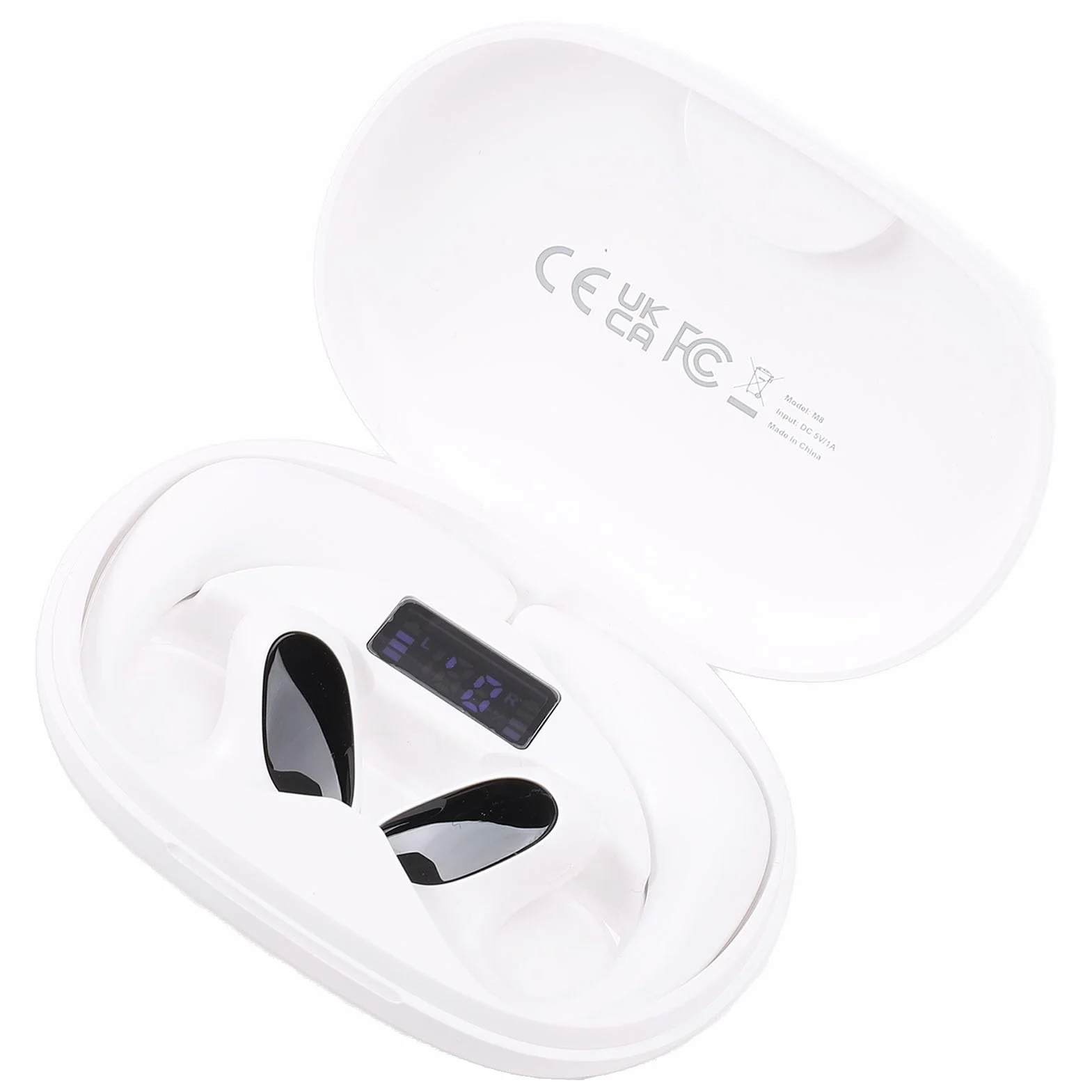 Fabater Auricolari Traduttori Multilingue Wireless con Cancellazione del Rumore per Viaggi D'affari, Chiamate Musicali, Auricolari Wireless per Traduzione AI per Viaggiatori D'affari (WHITE)