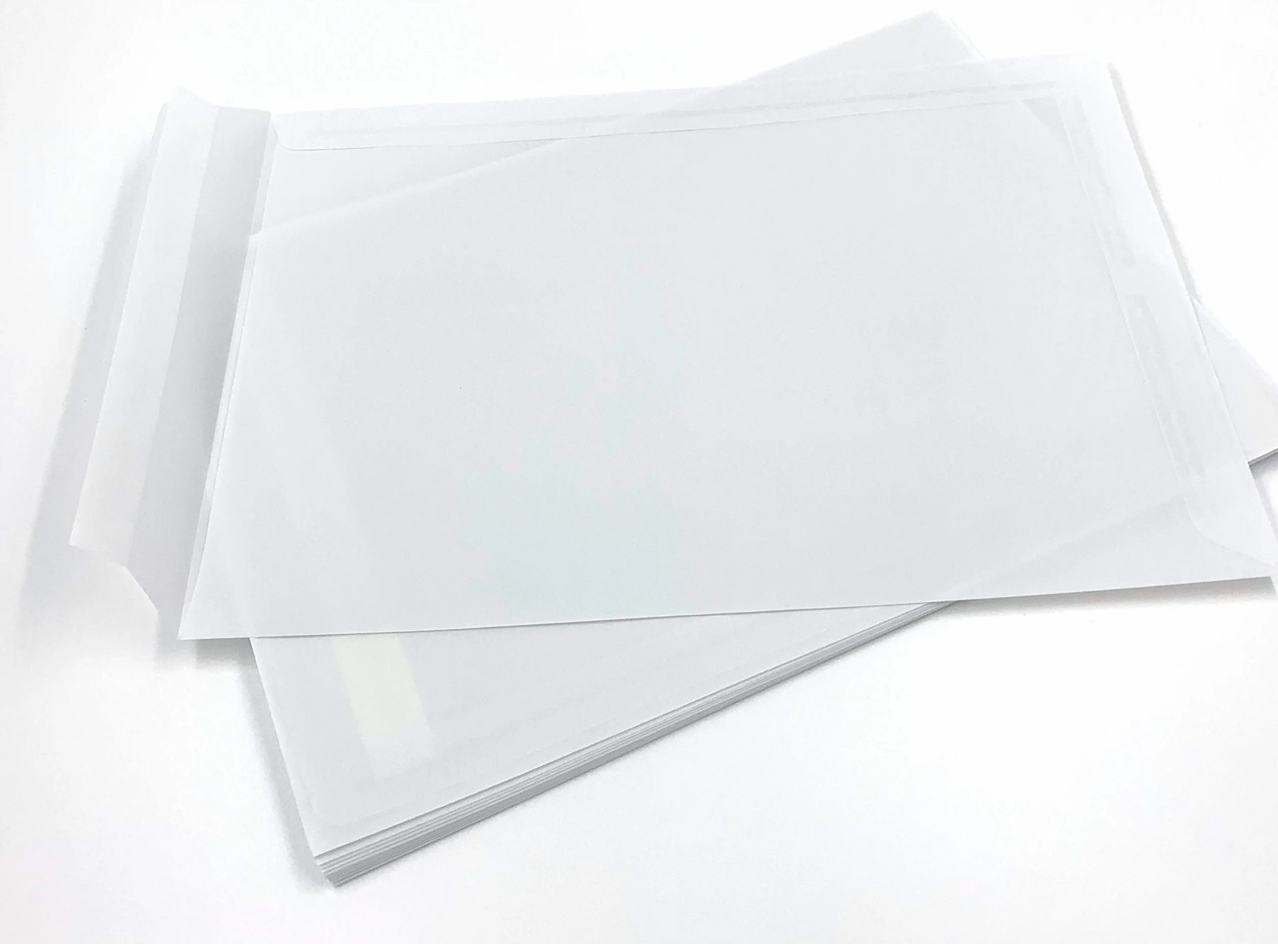 umschlag-discount – buste da spedizione trasparenti in carta di pergamina per lettere informative, buoni, opuscoli pubblicitari & Co - 25 buste autoadesive con le dimensioni 324 x 229 mm (DIN C4)