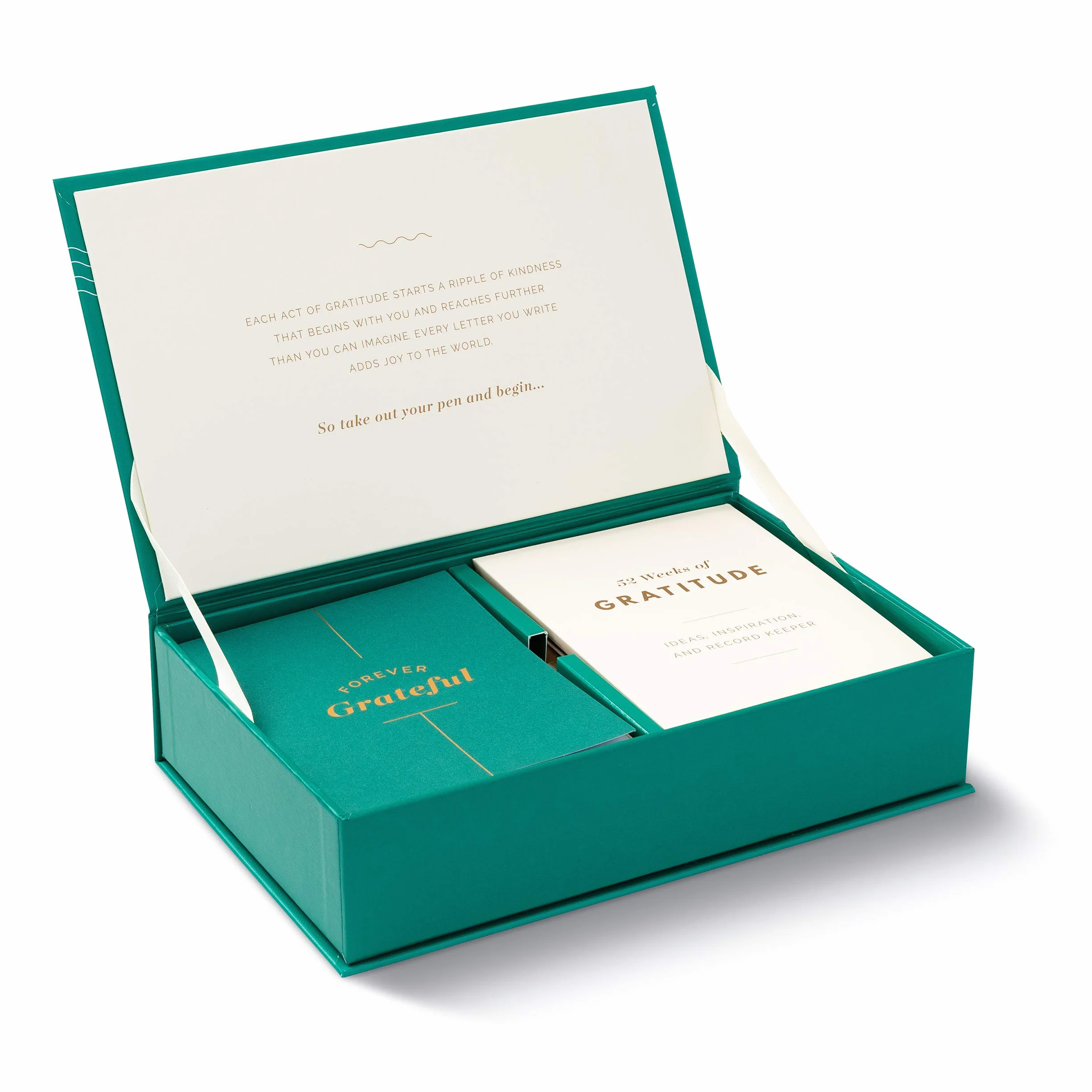 Compendium Kit di biglietti di ringraziamento 52 settimane gratitudine