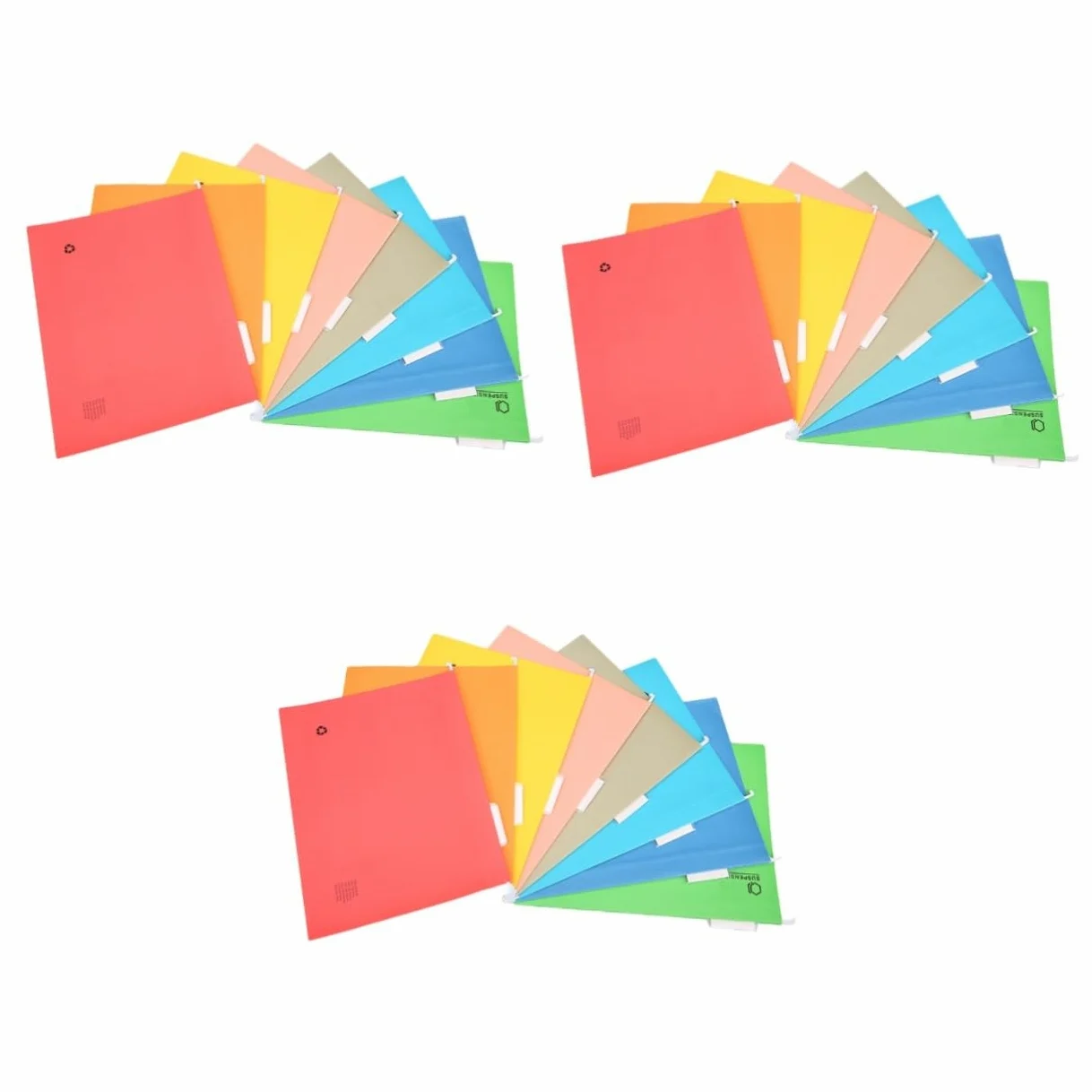 Angoily 3 Set Cartelline Appendibili Colorate Carta Per Organizzazione Documenti Per Ufficio E Casa Facili E Classificare Materiale Resistente E 8 Pezzi * 3
