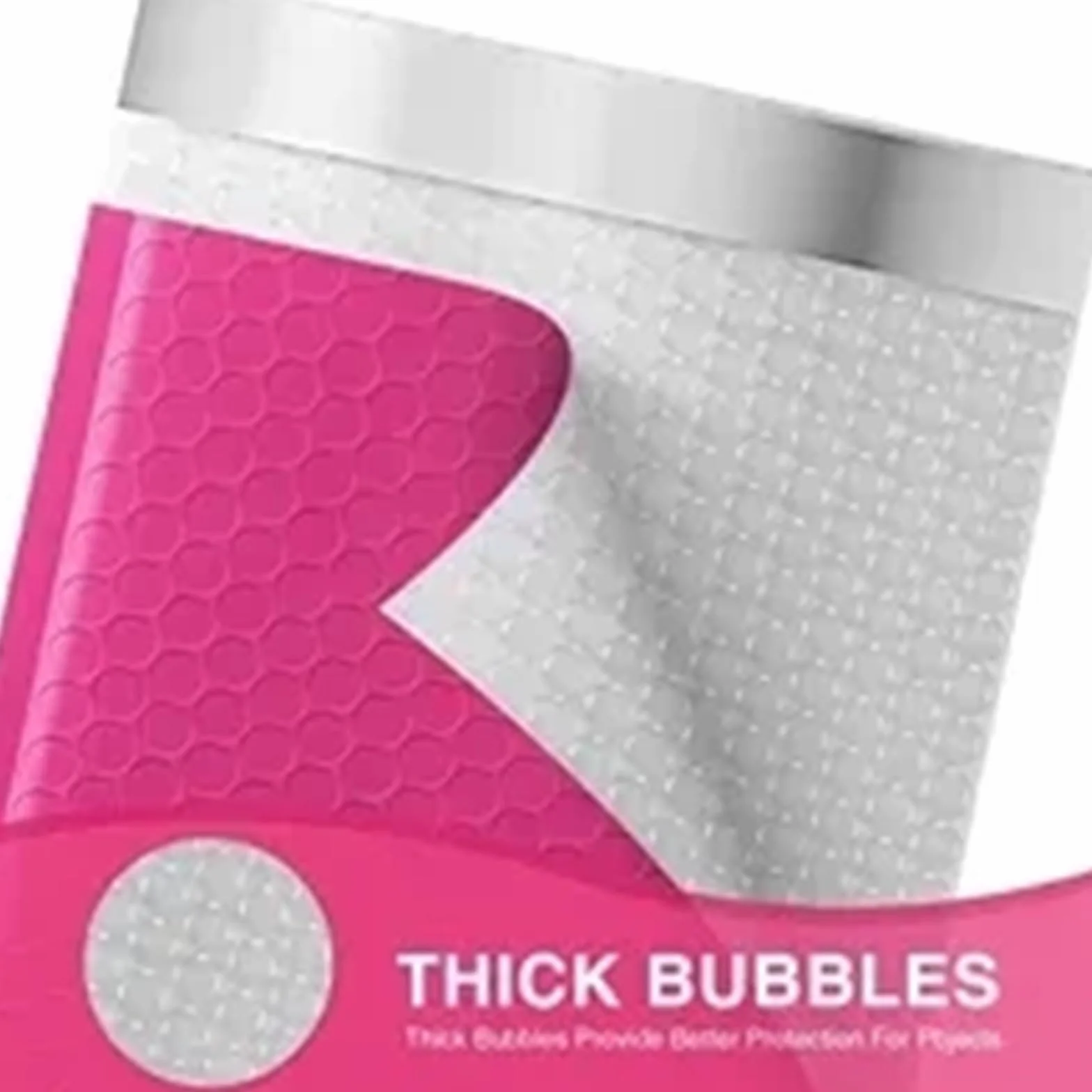 Buste Imbottite 100pcs Bubble Mailer Bubble Padded Mailing Envelopes Mailer Poly For Packaging Self Seal Shipping Bag Bubble Padding (Color : Light pink, Size : 13 * 15cm)