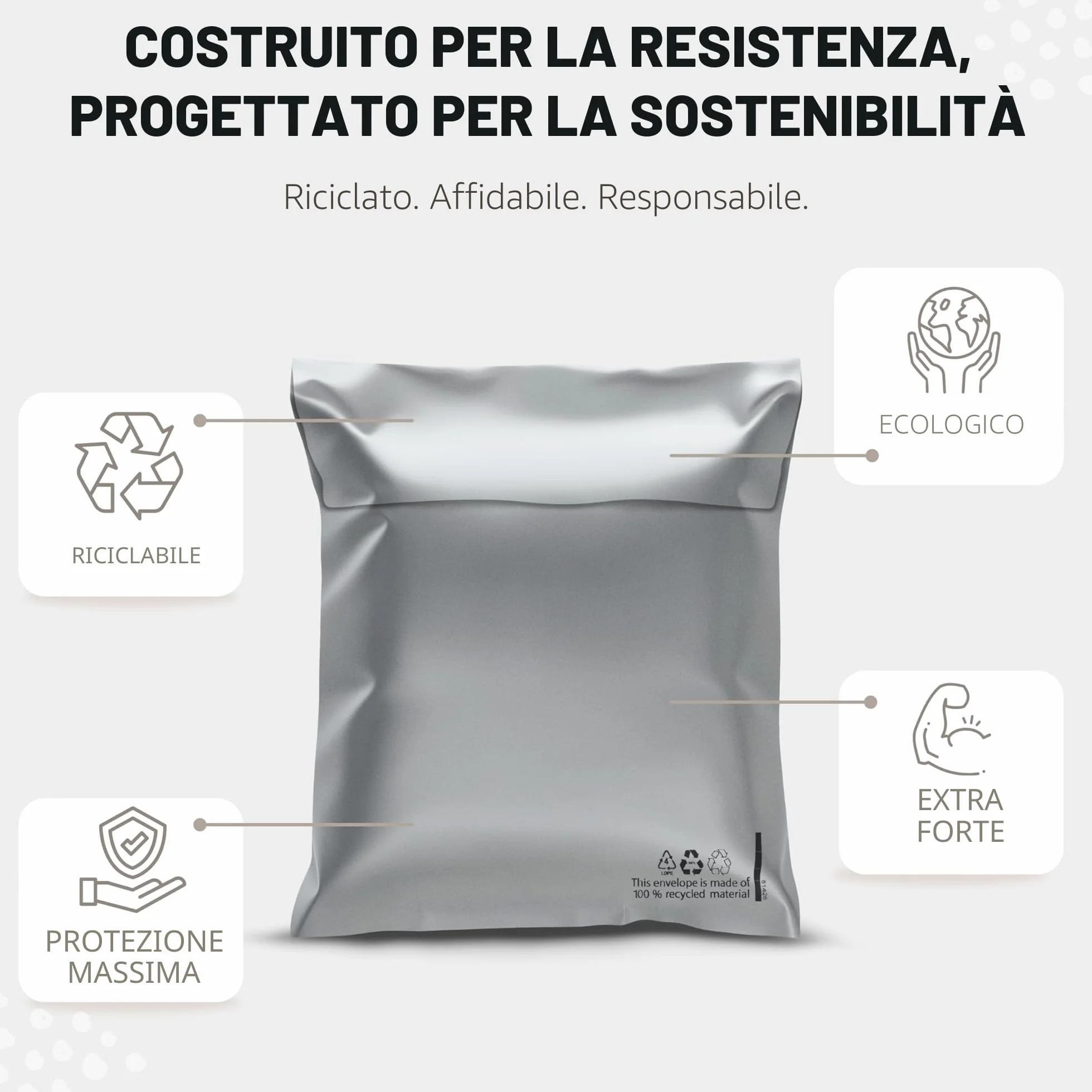 Buste per Spedizioni Vinted Set da 30 pezzi M L XL Sacchetti Spedizione Buste Plastica Imballaggio