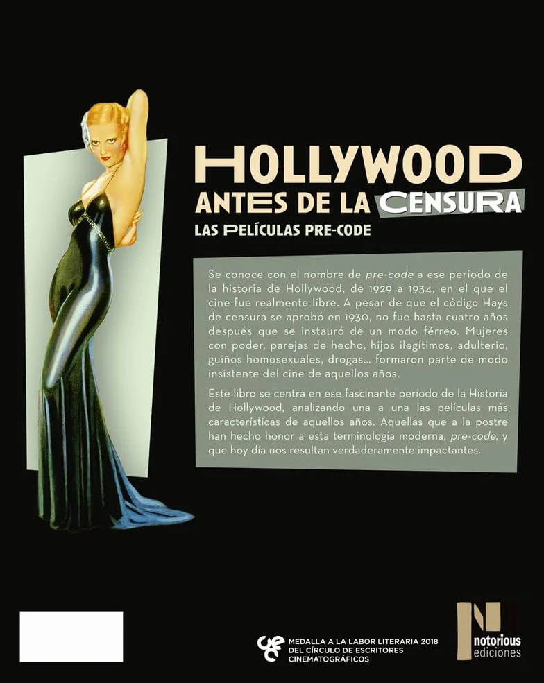 HOLLYWOOD ANTES DE LA CENSURA LAS PELICULAS PRE CODE