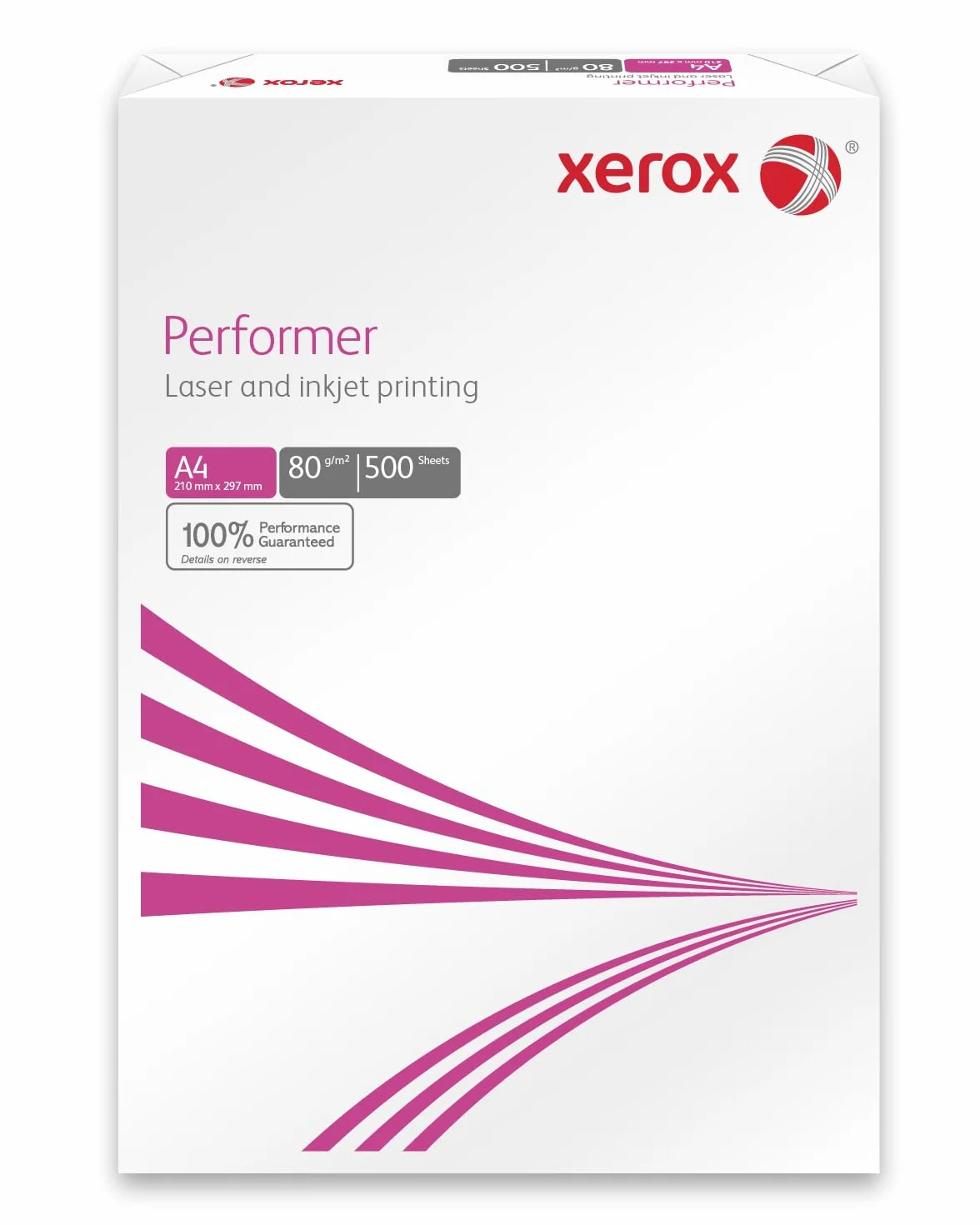 XEROX Performer, carta bianca A4 80 gr/m2, box da n. 5 risme per 500 fogli a risma.