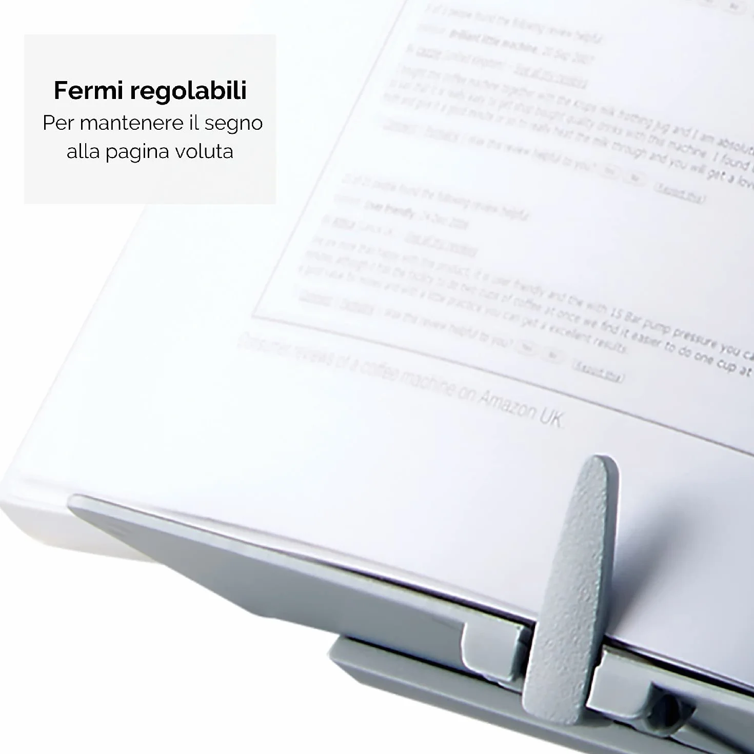 Fellowes Leggio Booklift Portatile Reggidocumenti Regolabile Altezza Inclinazione Pieghevole per Libri 400 Fogli