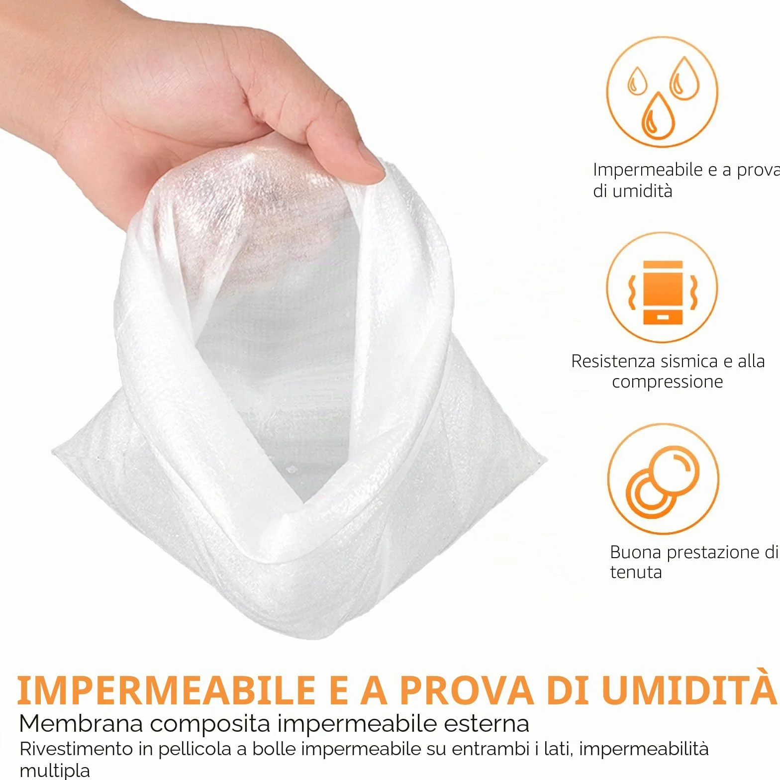 Pluriball Fogli in Poliuretano Espanso 20 x 20 cm 100 pezzi per Imballaggio