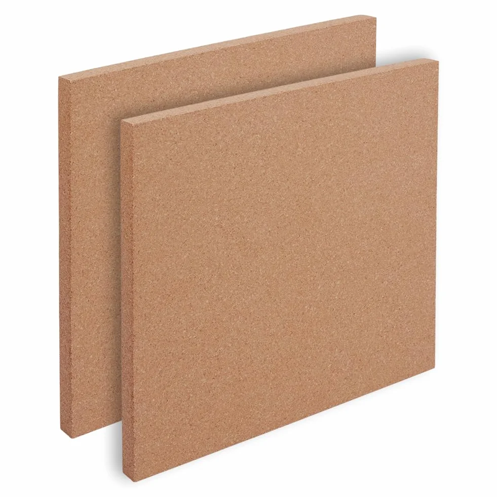 OLYCRAFT 2pz Bacheche Quadrate 30x30cm Bacheca in sughero non autoadesiva Spessore 2cm Bacheche in sughero Piastrelle in sugheri Fogli di sugheri per decorazioni murali feste e lavori fai da te