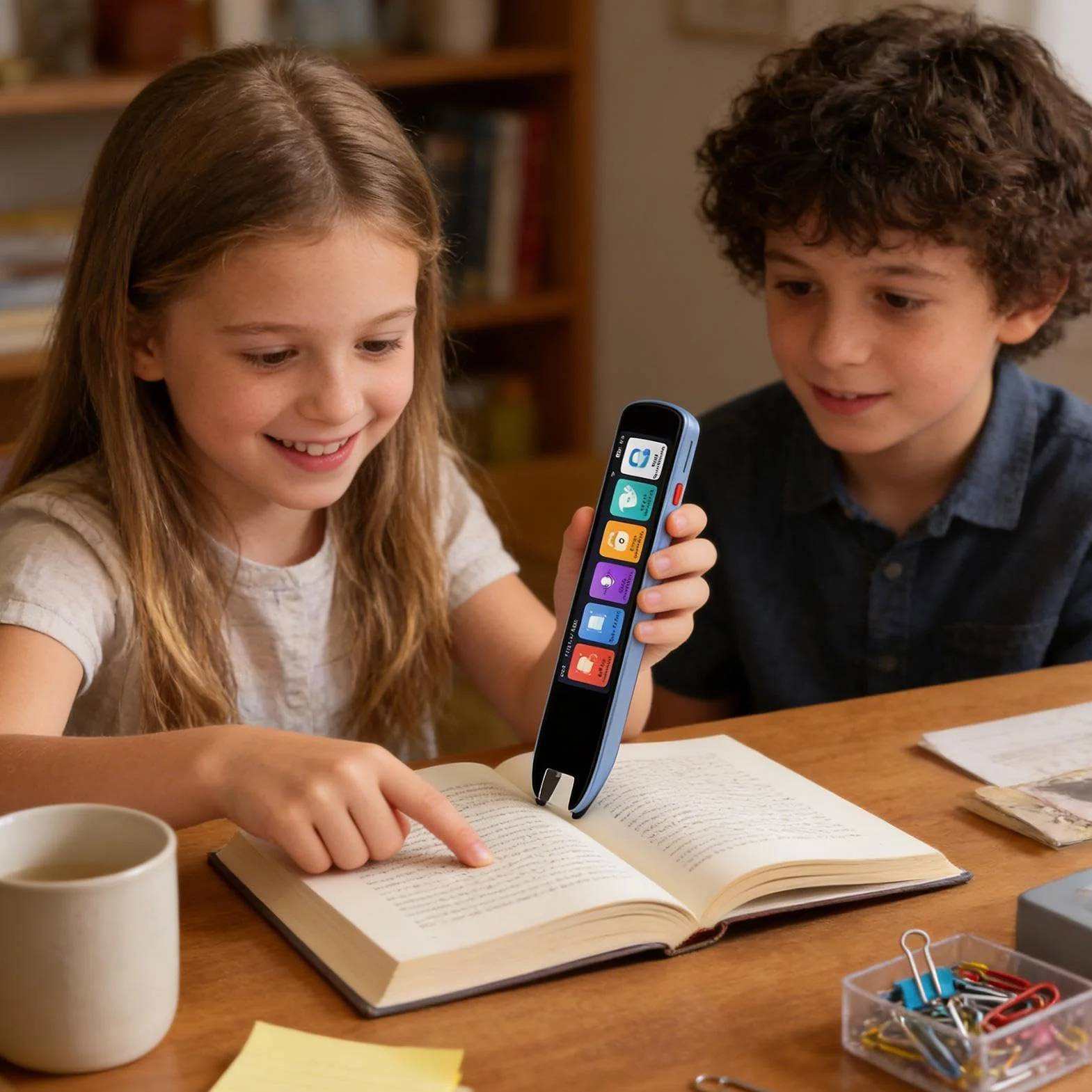 Penna Traduttrice Dispositivo di Lettura AI Portatile | Traduttori Elettronici per Lingue Straniere Bambini, Adulti, Insegnanti, Scuola, Università, Ufficio, Casa, Viaggio,