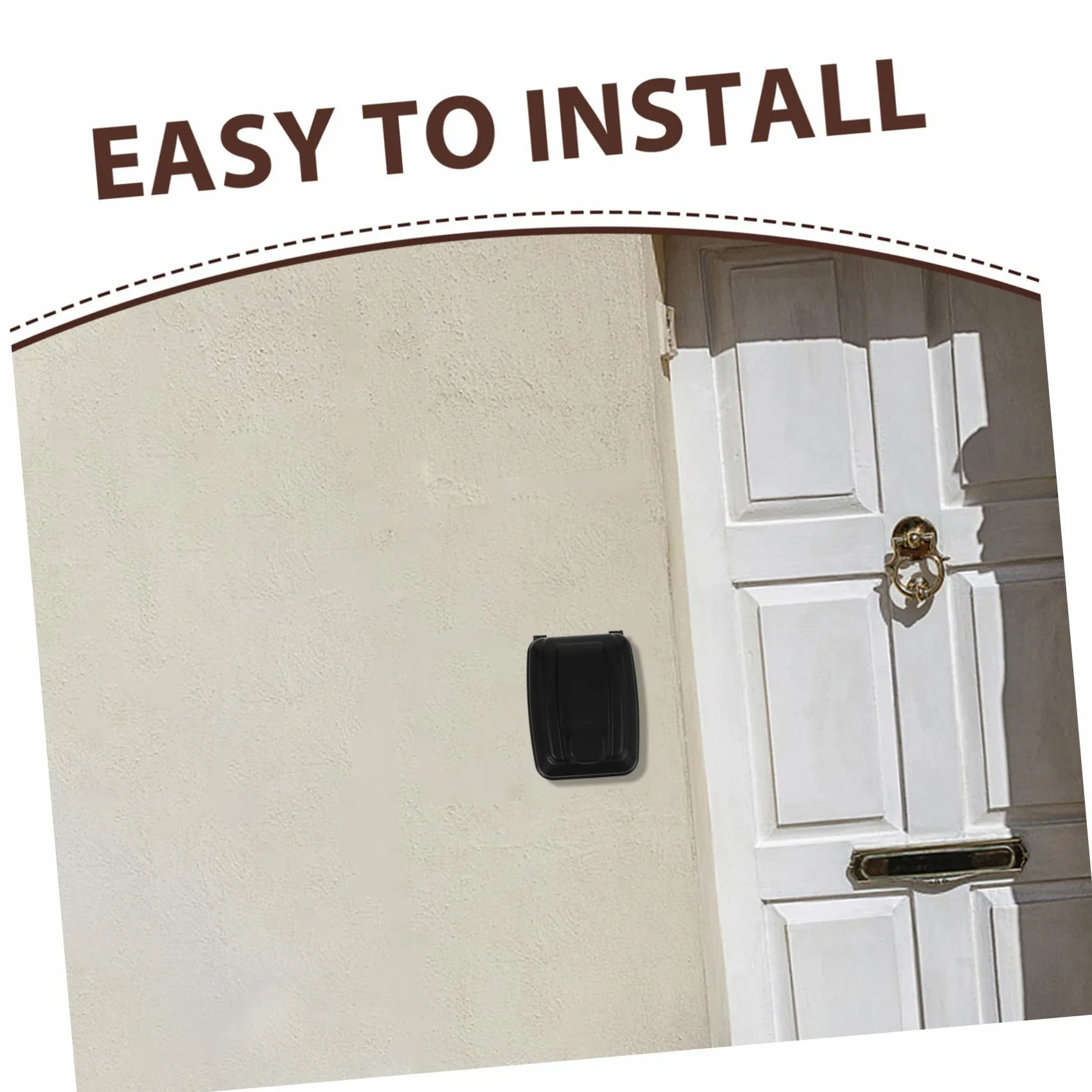 Housoutil Cassetta Chiavi da Parete con Codice, Lega di Zinco Nero | Box Porta Oggetti per Garage e Aziende, Design Elegante e Resistente alle Intemperie