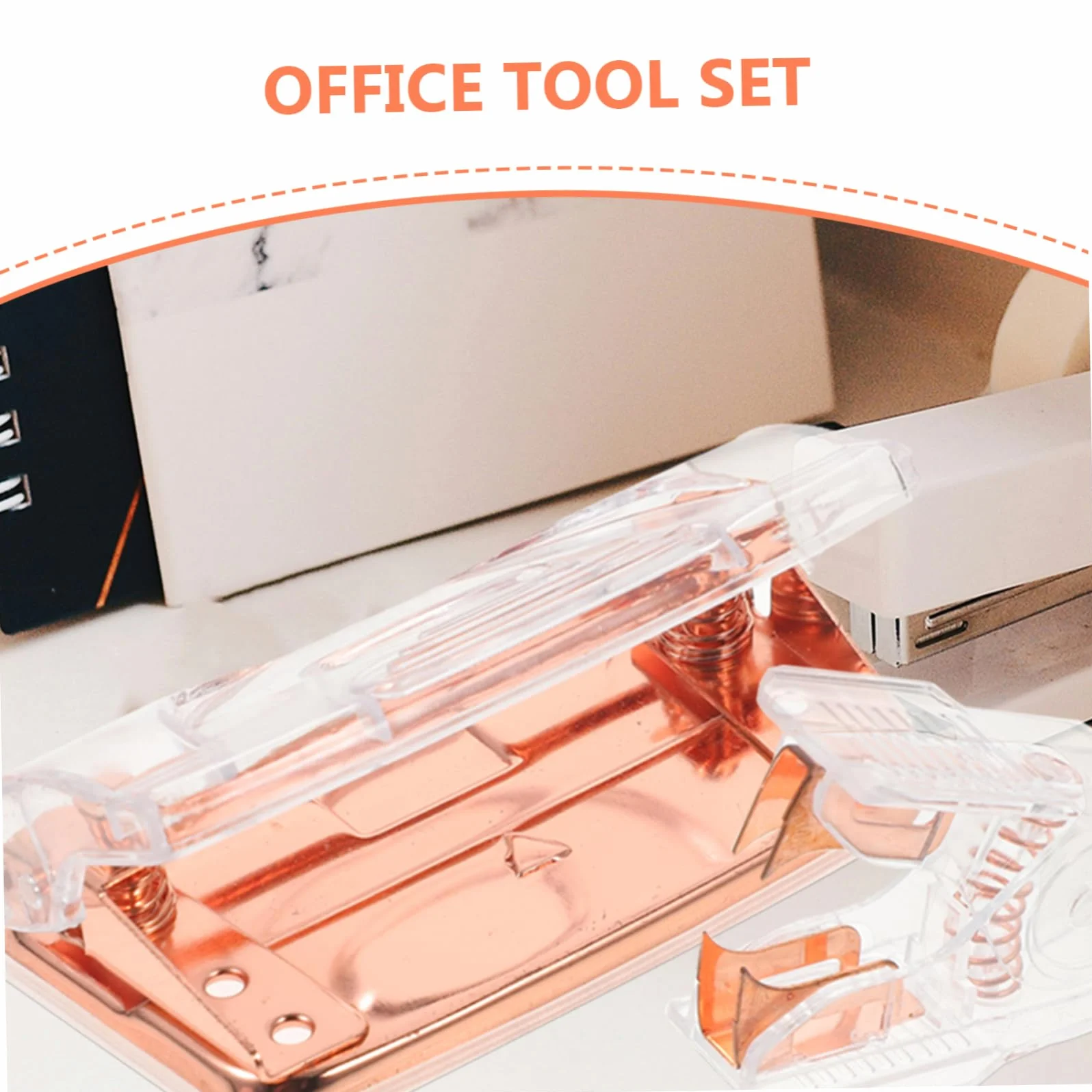 LALAFINA 5sets Perforatore e Estrattore Di Graffette Ufficio Pratico e Versatile Accessori Eleganti Per Organizzazione Documenti Facile Utilizzo Per Maggiore Produttività Design