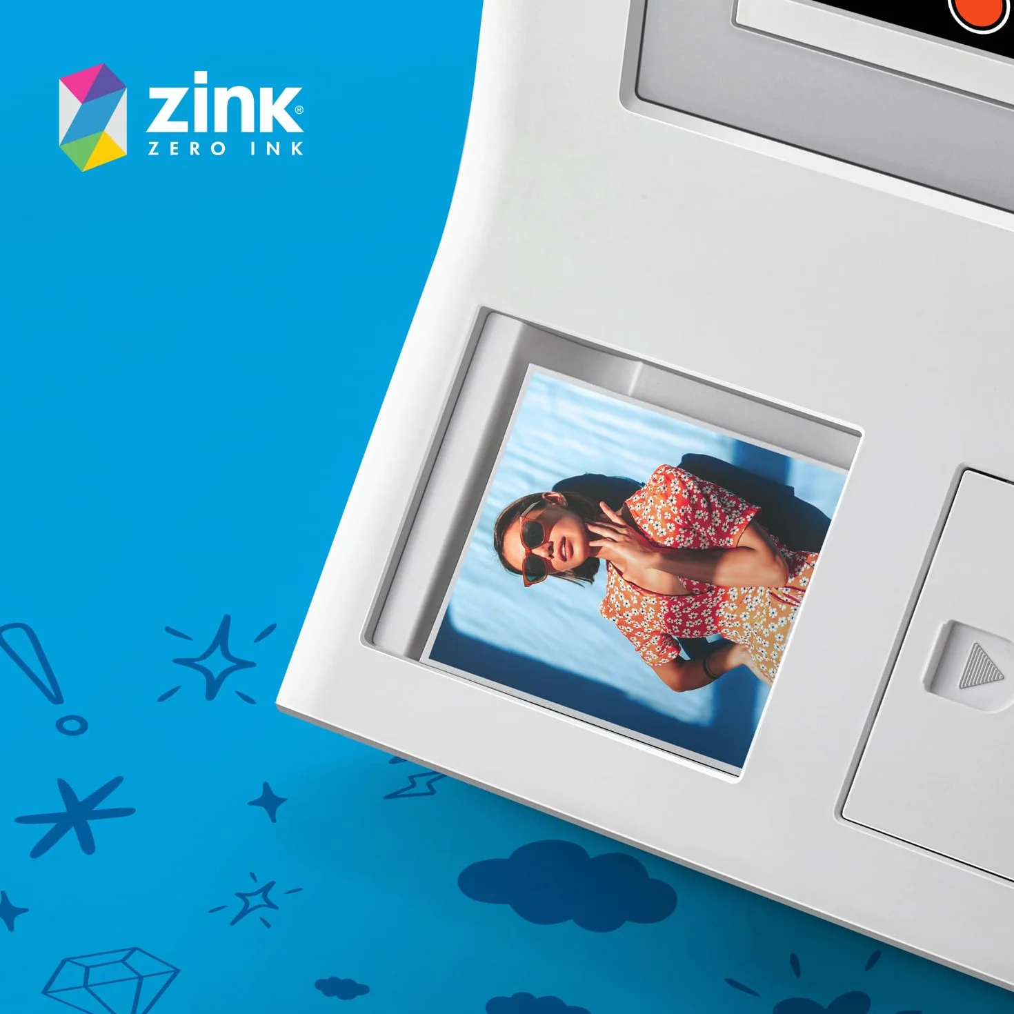 HP Sprocket Carta fotografica Zink retro adesivo 100 fogli 3.5x4.25" compatibile