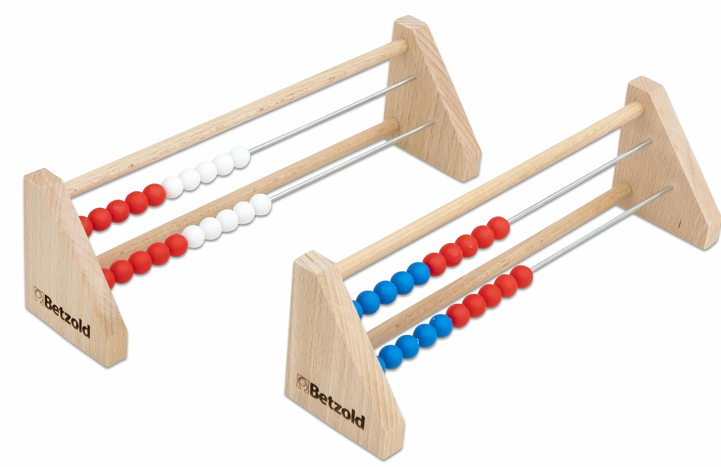 Betzold 85036 ZR 20 - Abaco per allievi in legno, colore: Blu/Rosso, per imparare a contare