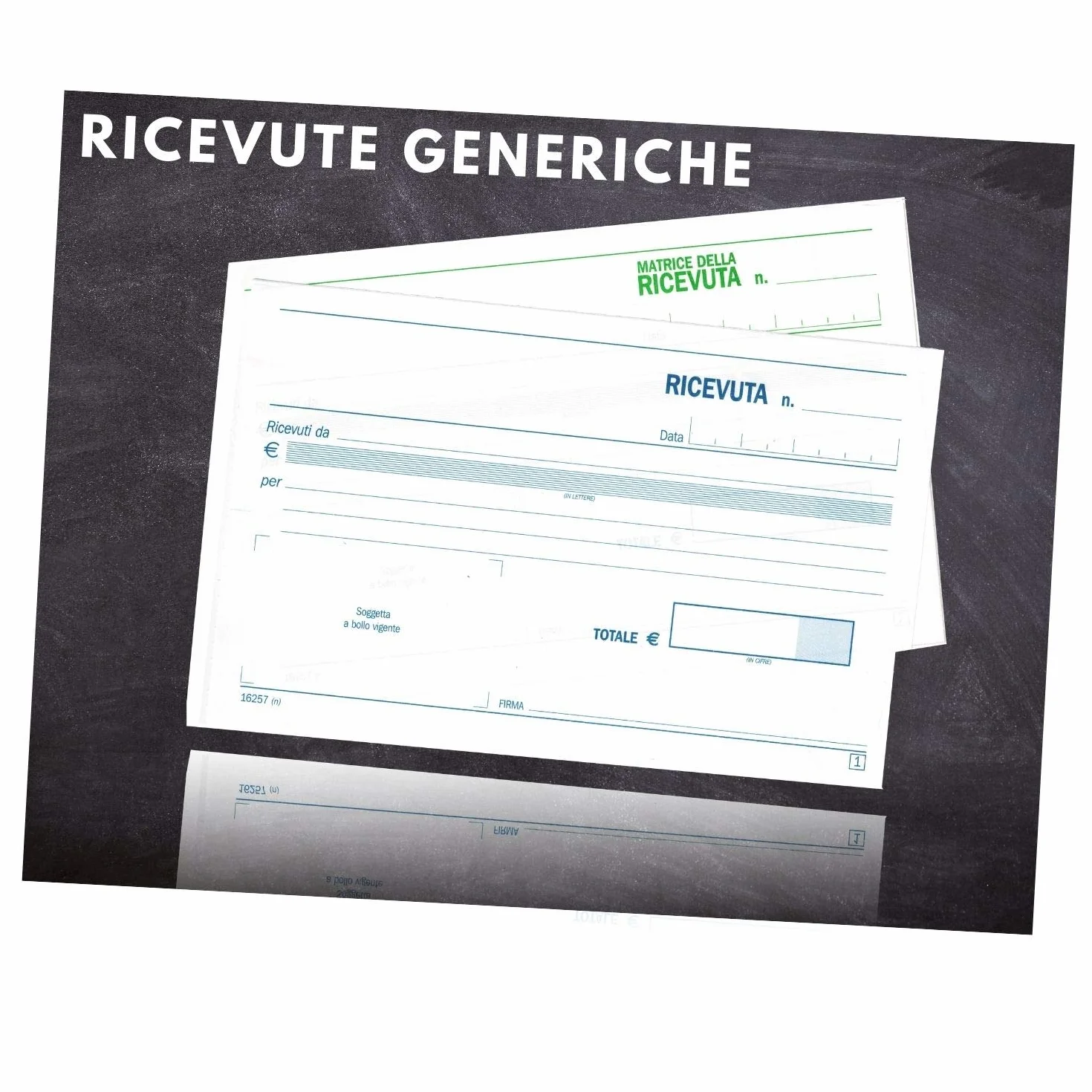 Blocchetto Ricevute Generiche Pagamento Duplice Copia Autoricalcanti 50x2