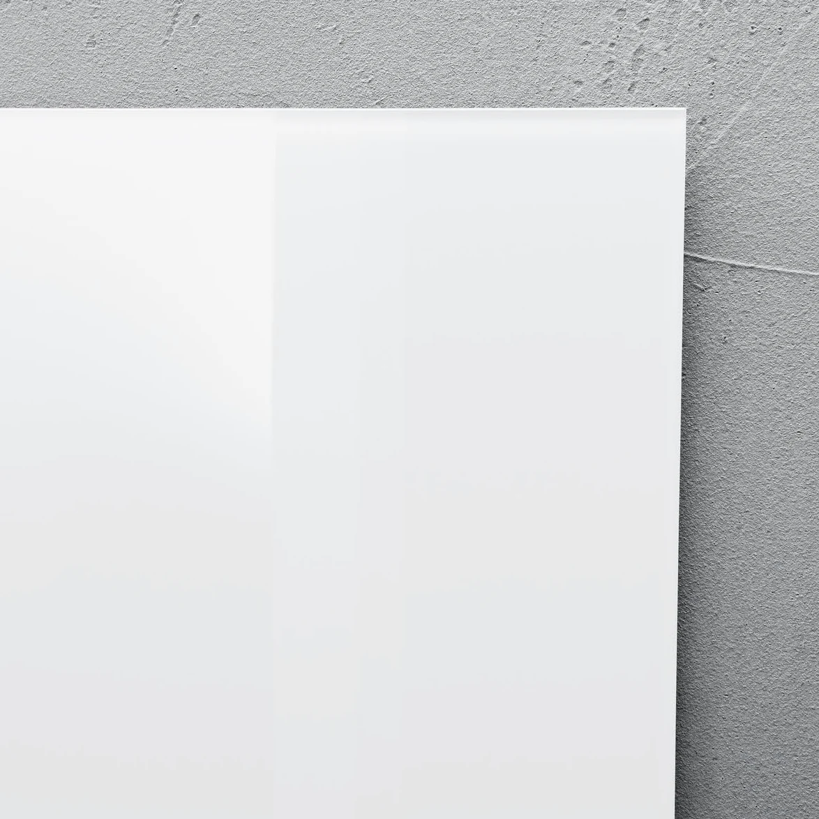 SIGEL Lavagna magnetica in vetro Artverum 100 x 100 cm | GL201, superficie lucida, vetro di sicurezza, 2 magneti al neodimio, bianco extra