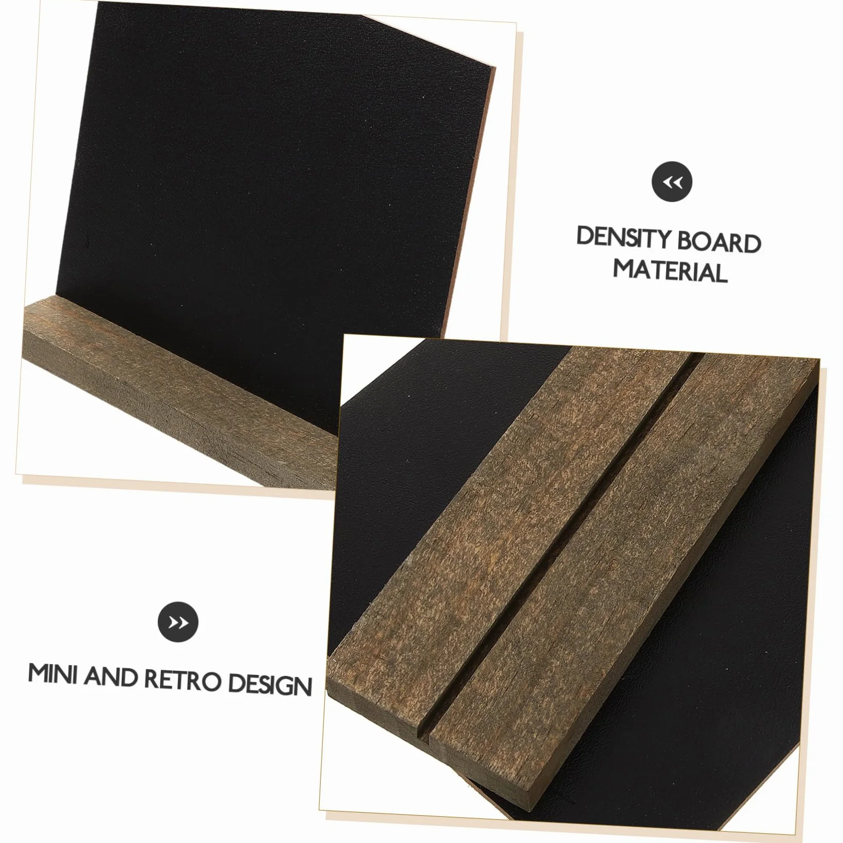 NUOBESTY 10pezzi Lavagna Decorativa in Legno Mini Lavagna Per Appunti Fai Da Te Bacheca Personalizzabile Per Porta e Finestra Per Casa Scuola e Ufficio