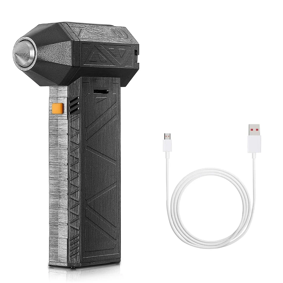 Kavolet Mini Jet, super turbocompressore, potente soffiatore a secco, 130.000 giri/min, spray ad aria compressa con velocità regolabile, rimozione della polvere per auto, computer di casa, obiettivo