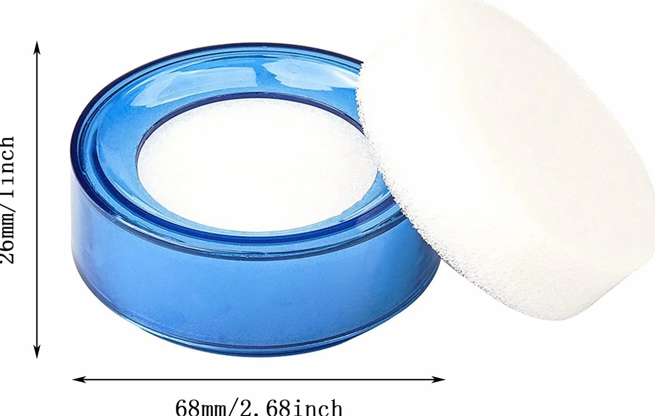 Plastica Spugna Dito Bagnato Denaro Cassiere Finger Sponge Damper 3 Pezzi Umidificatore A Dita Tamponi Spugna