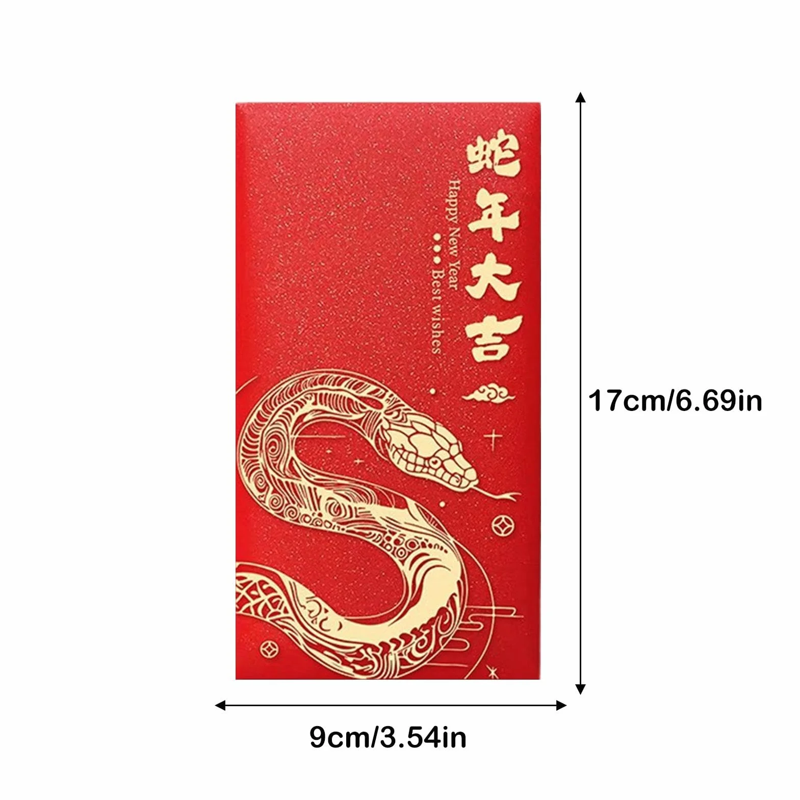 Buste rosse Anno del Serpente 2025 per Capodanno cinese