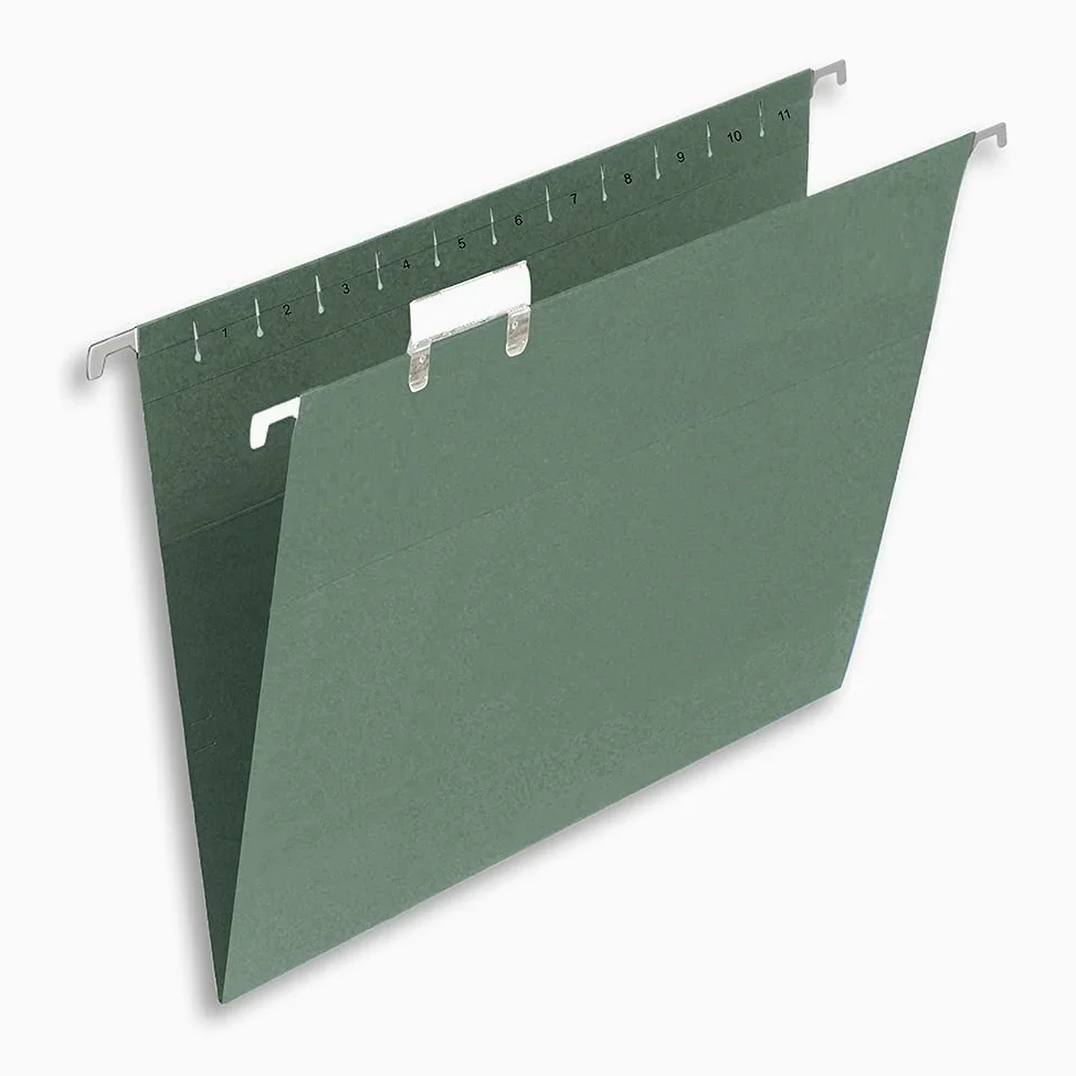 Summit Foolscap, cartelline sospese per schedario, confezione da 50, colore: verde