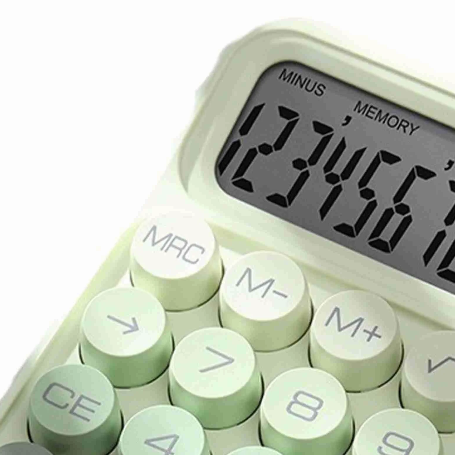 Ejoyous Calcolatrice Tascabile a 12 Cifre con Tasti Grandi, Display (GREEN) | Corpo in Plastica, Calcolatrice per Studenti e Contabili, Uso Ufficio, Batteria AAA Non Inclusa