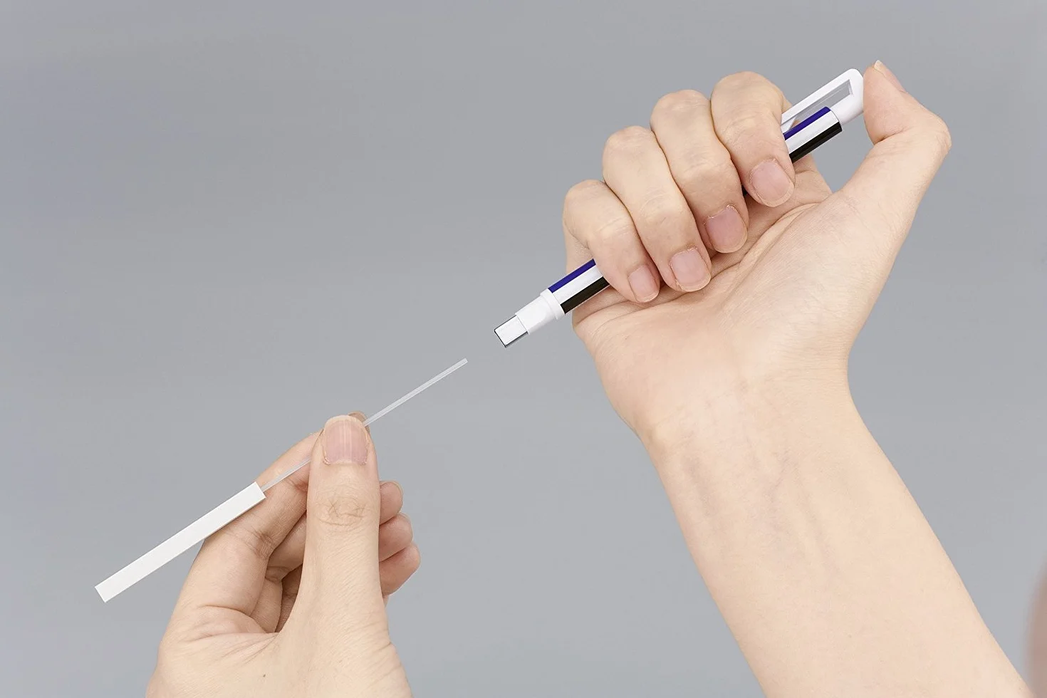 Tombow Mono Zero Gomma a penna ricaricabile punta squadrata 2,5 x 5 mm Bianco + ricarica