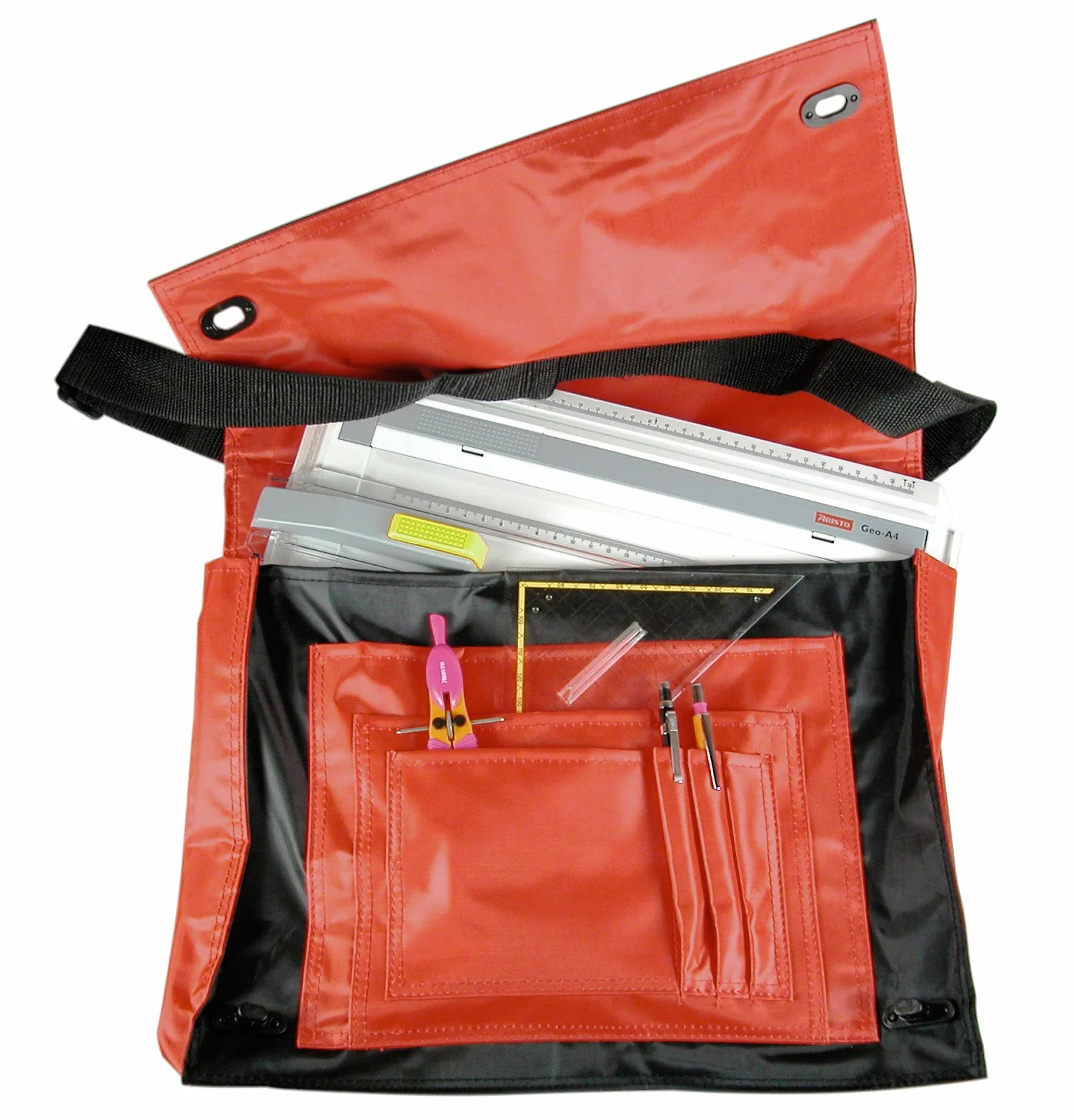 Custodia per tavolo da disegno A4 Nero Rosso Carry Bag