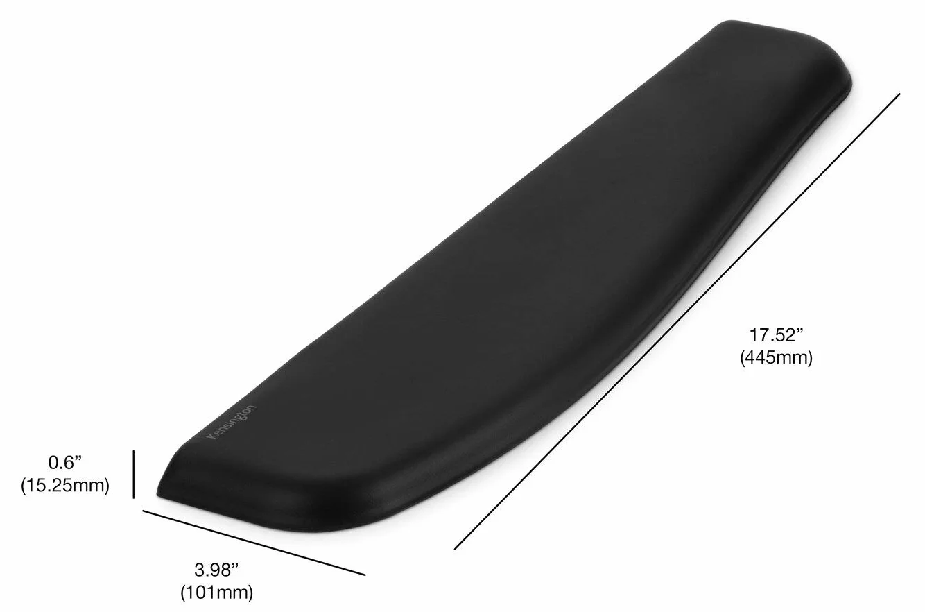 Kensington Poggiapolsi ErgoSoft per Tastiere Standard, 10-20 mm, Design Professionale, Nero