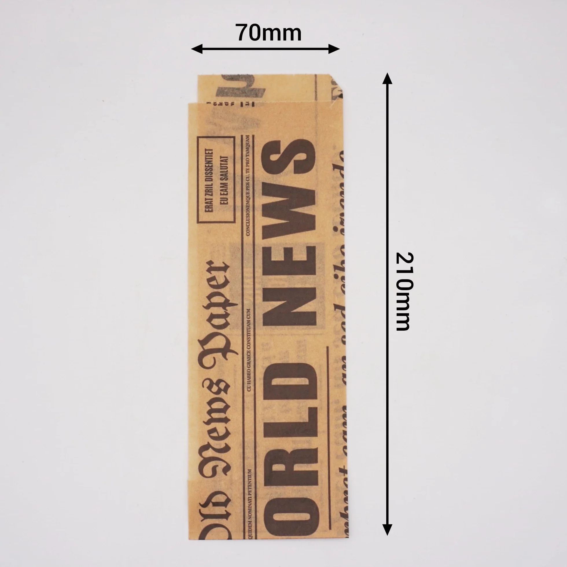 SKIR'CO Sacchetti di Carta Per Imballaggio Alimentare 7 x 21 cm Antigrasso 1000 pz