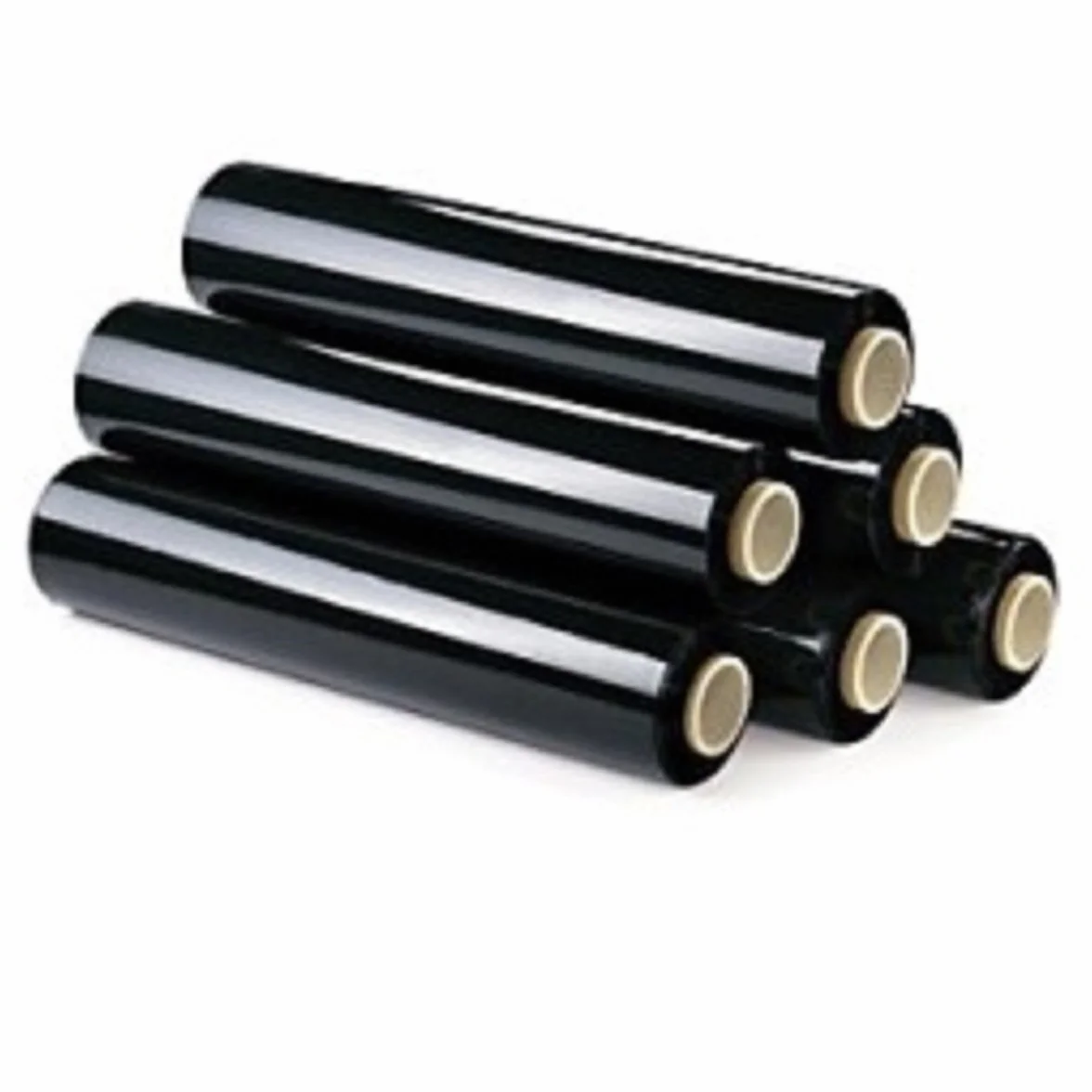 Bobine Film Estensibile Manuale Nero H. 50 cm 2,2 kg 6 Pezzi Loimballi