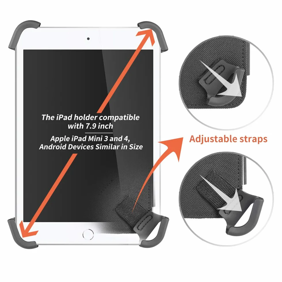Pilot - Kneeboard con portablocco in alluminio, compatibile con Apple iPad Mini 3 e 4 da 7,9", dispositivi Android di dimensioni simili