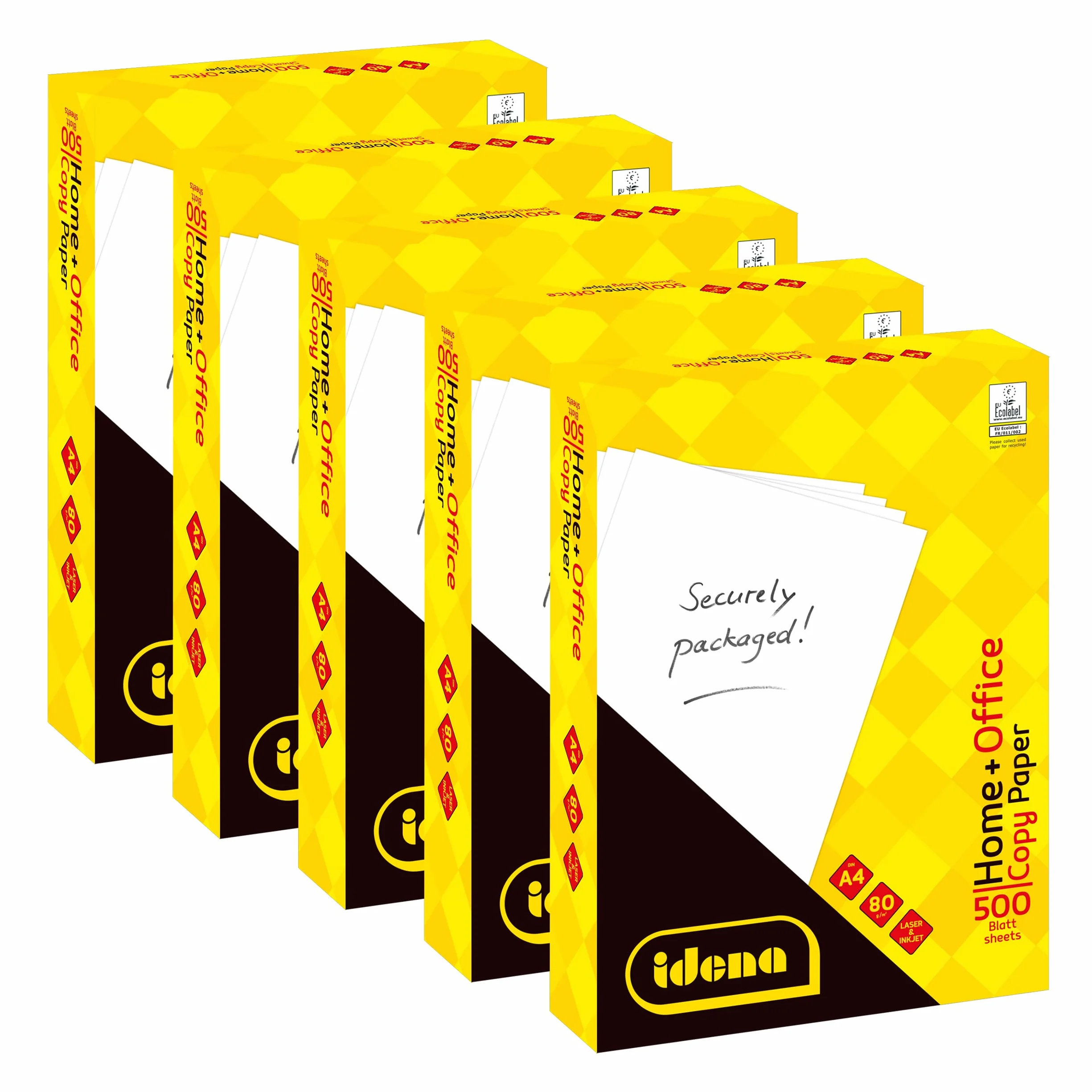 Idena 90950 Carta per fotocopie A4 5 confezioni da 500 fogli 80 g/m²